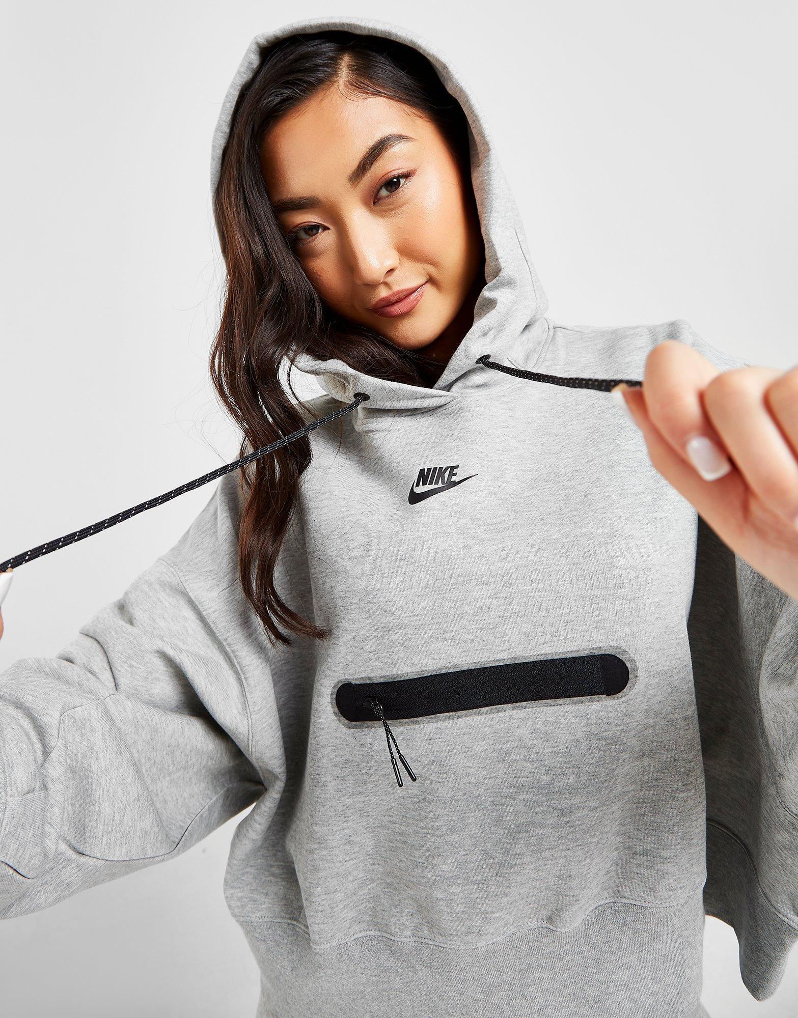 Politie Ga naar het circuit schade Zwart Nike Nike Sportswear Tech Fleece Korte extra oversized hoodie voor  dames - JD Sports Nederland