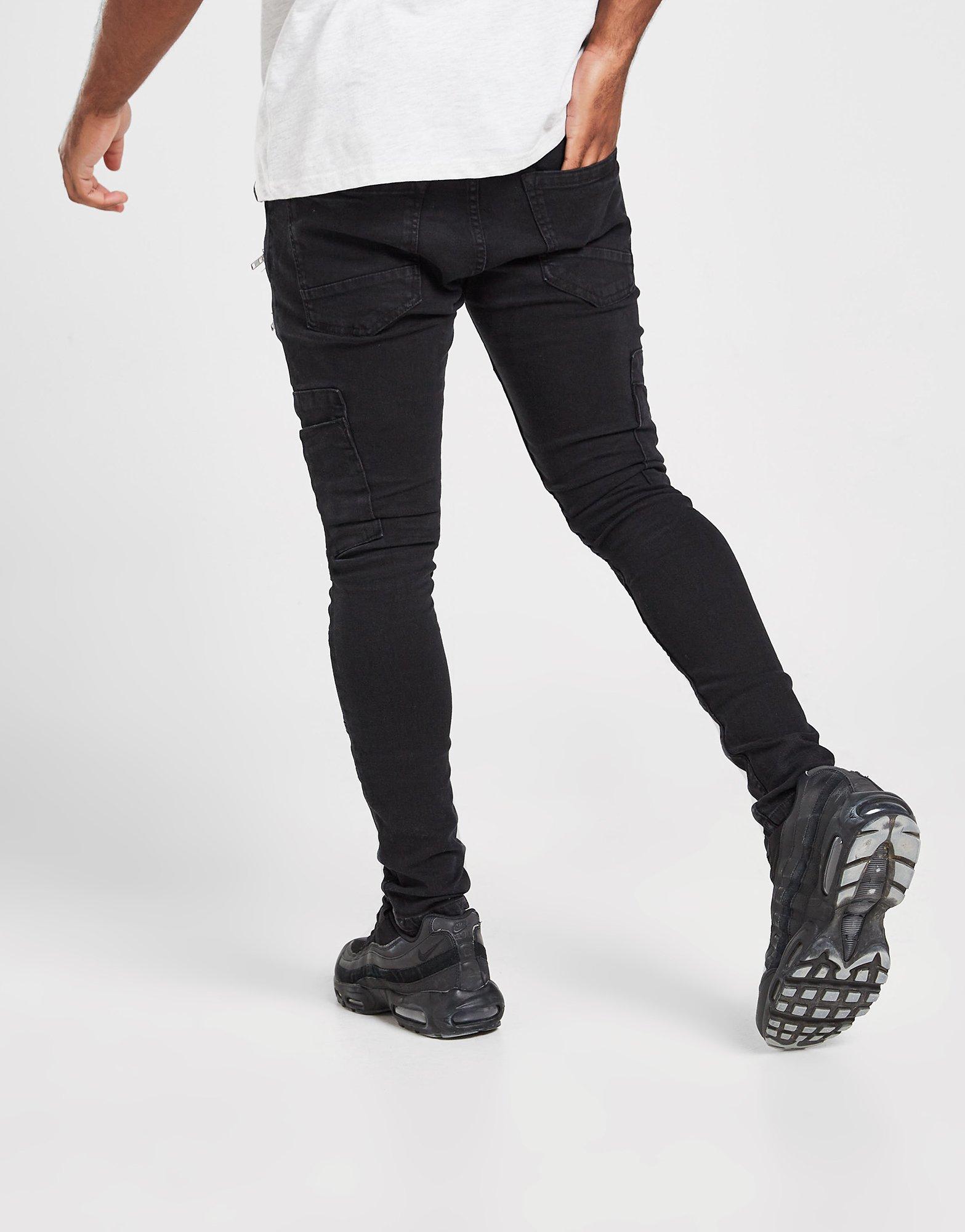 Brave Soul Double Multi Zip Jeans