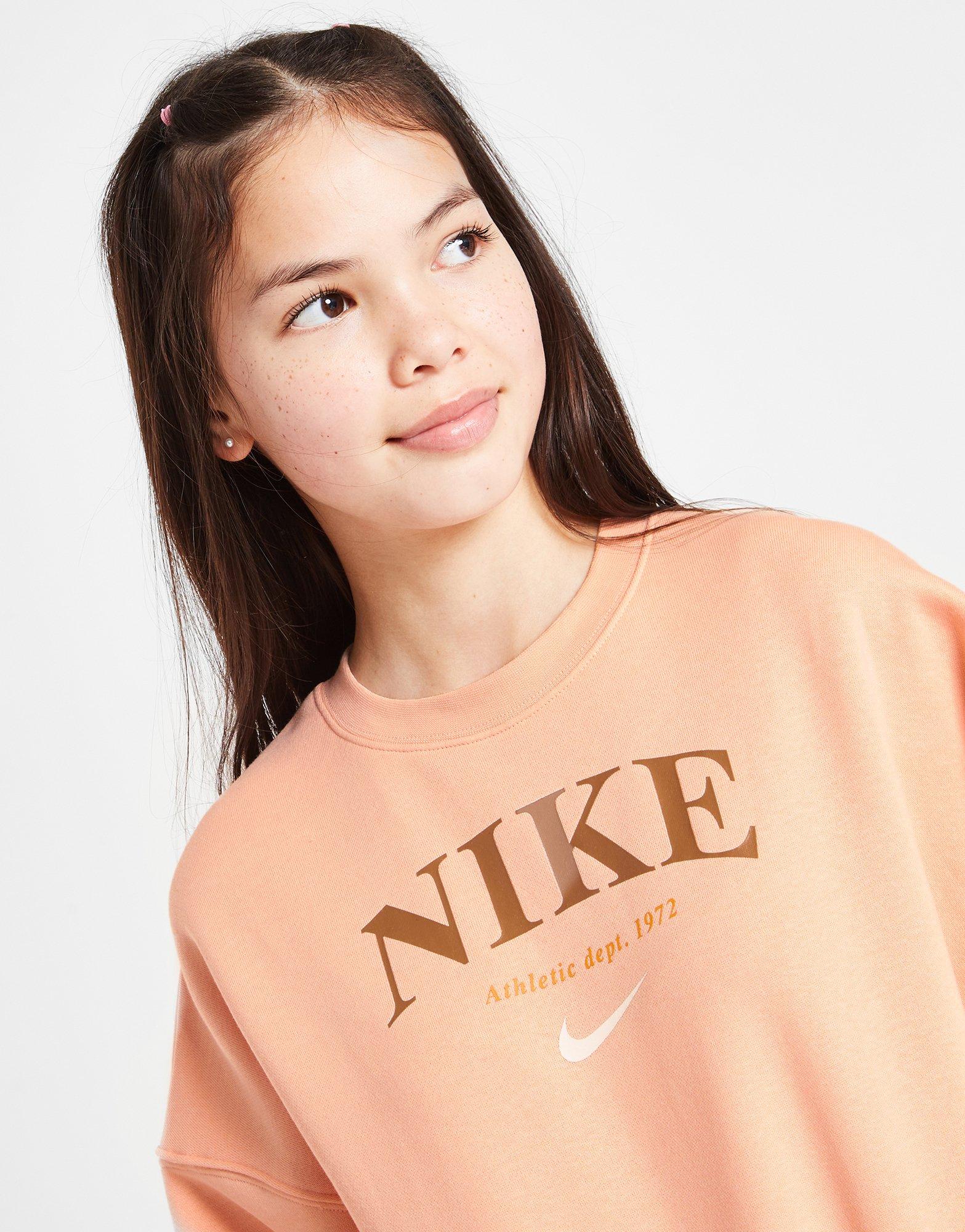 Nike Girls' Trend Fleece Crew Sweatshirt Junior