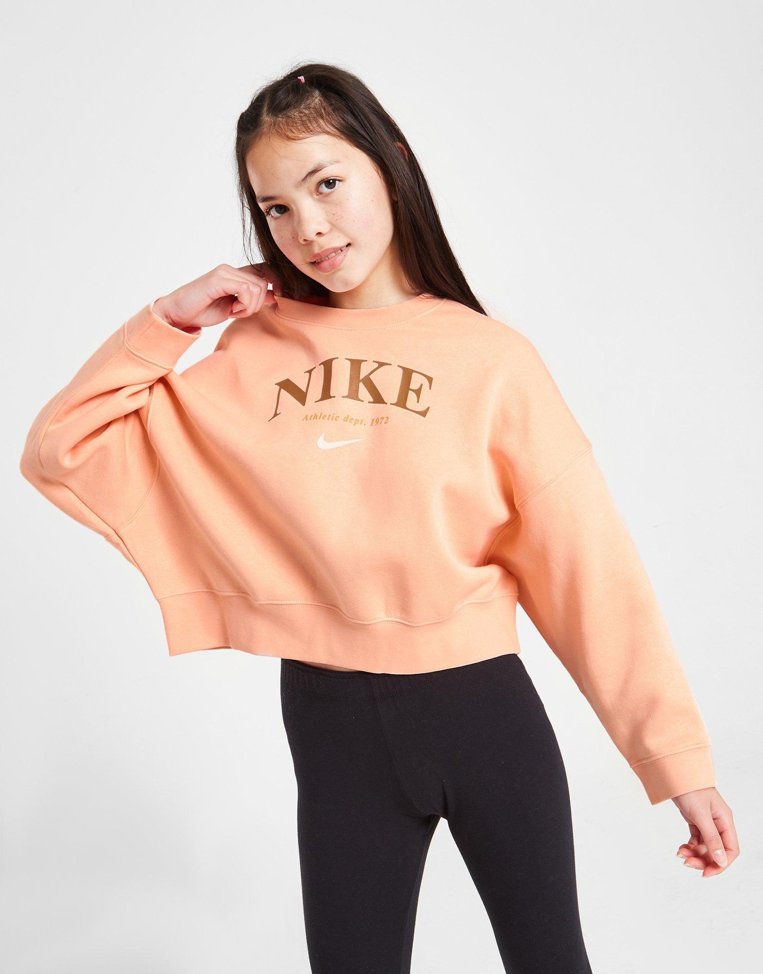 Nike Girls' Trend Fleece Crew Sweatshirt Junior