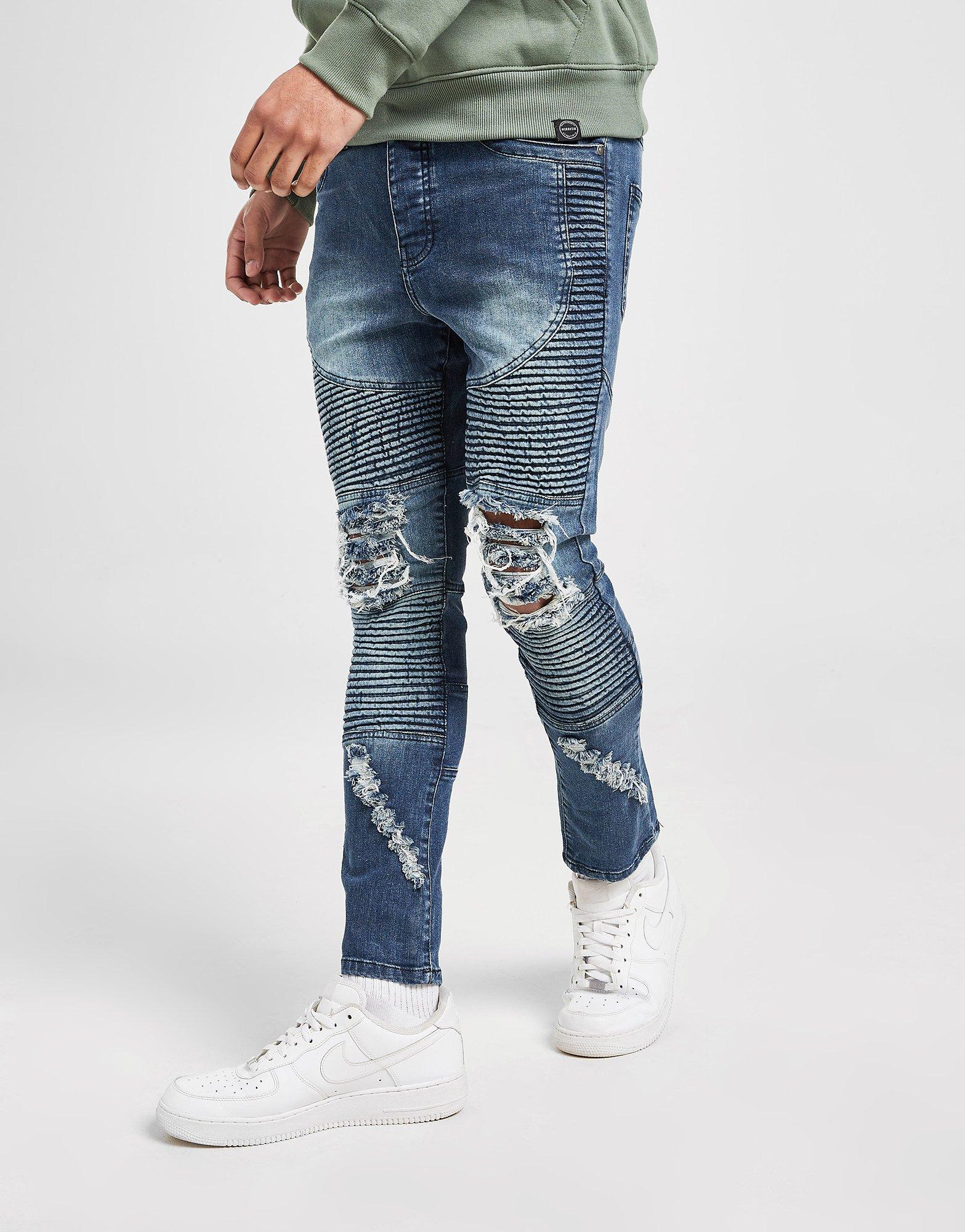 Brave Soul Heavy Wash Biker Jeans