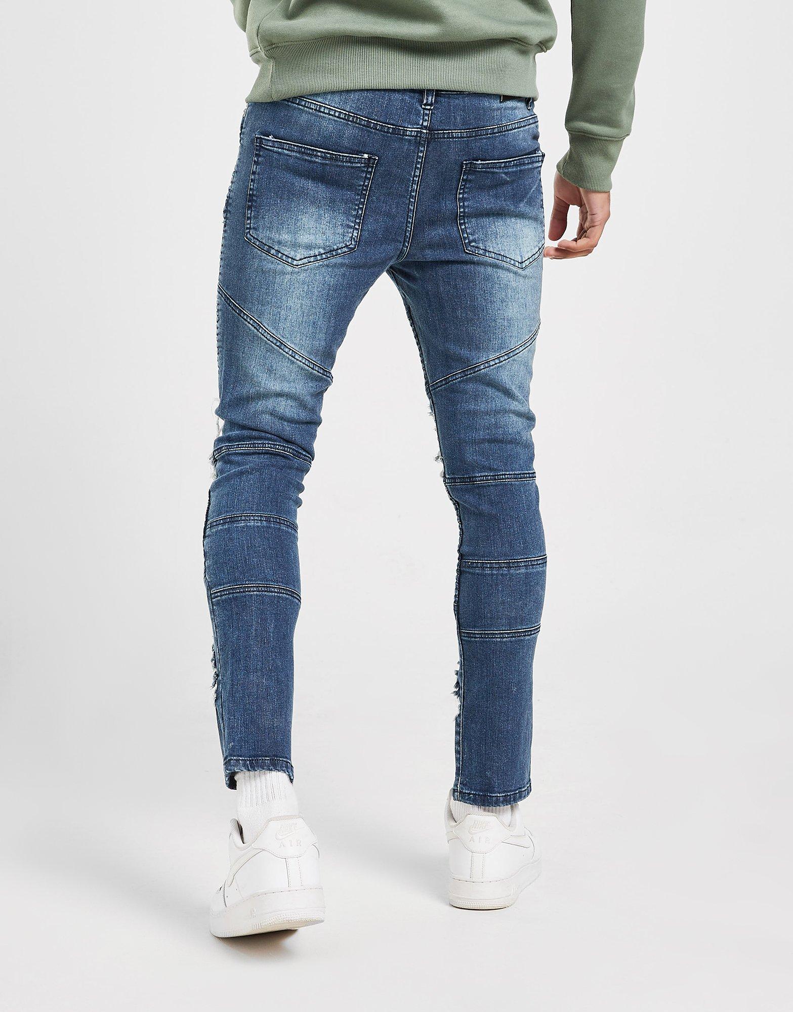 Brave Soul Heavy Wash Biker Jeans