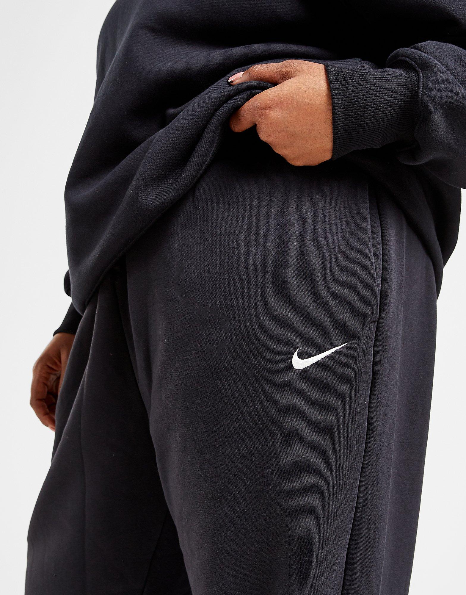 Black Nike Plus Size Phoenix Fleece Oversized Joggers - JD Sports