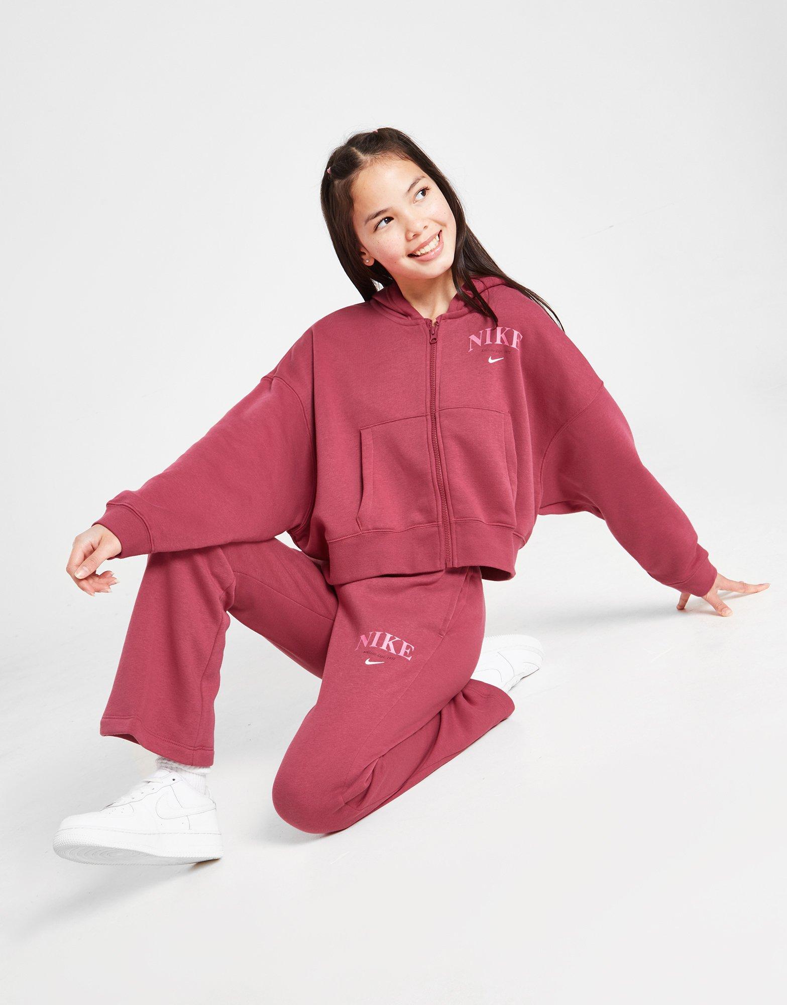 Nike Girls' Trend Full Zip Fleece Hoodie Junior