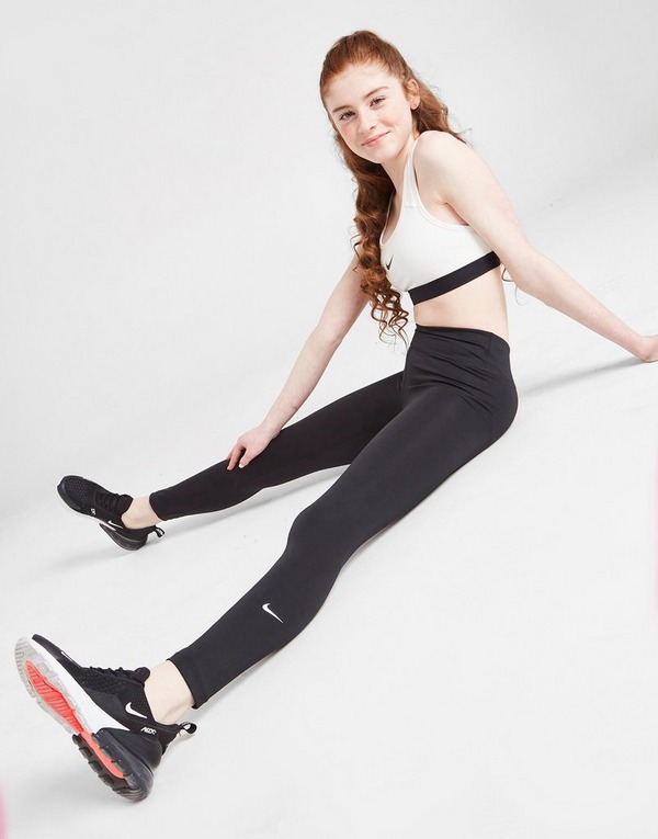 Grey Nike Girls' Fitness Dri-FIT One Tights Junior