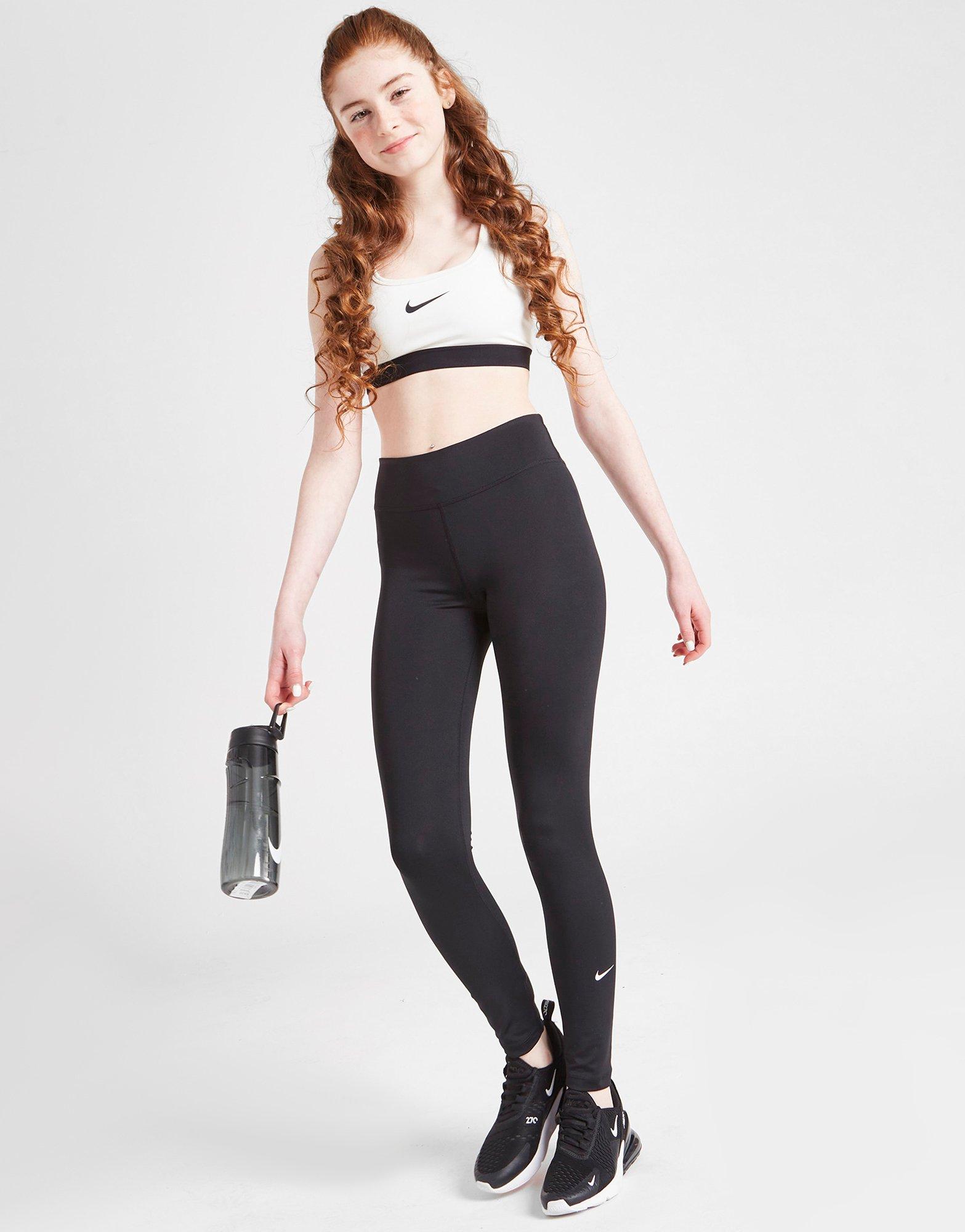 Zwart Nike Legging met hoge taille voor dames One - JD Sports Nederland