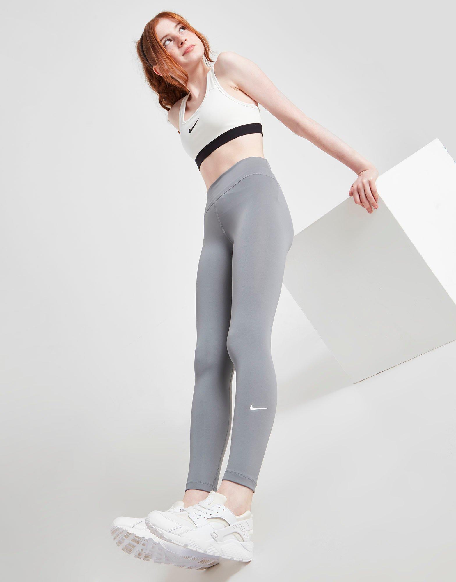 Nike Women's One Color-Block 7/8 Leggings Light Smoke Gray Size XS