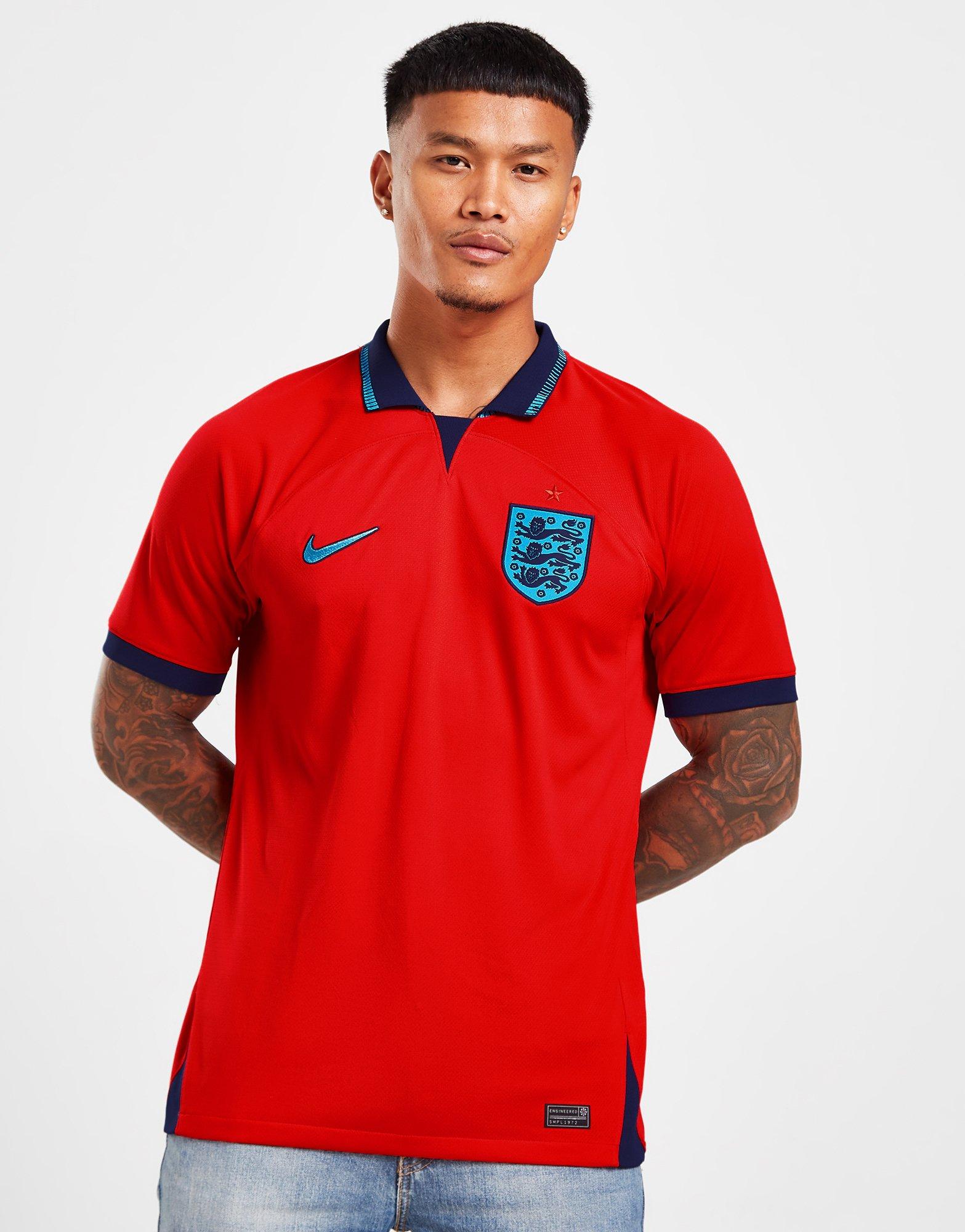 Red Score Draw England '90 World Cup Away Retro Shirt JD