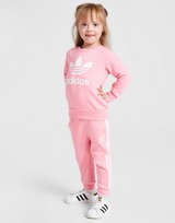 adidas Originals Girls' Trefoil Crew Tracksuit Infant