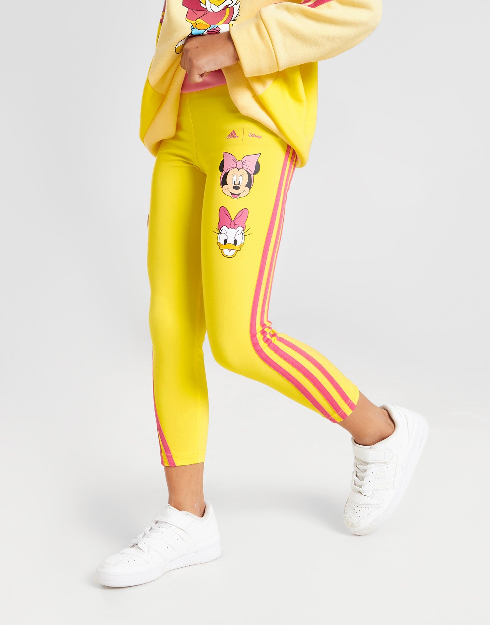 Yellow adidas Girls' Disney Graphic Leggings Children - JD Sports NZ