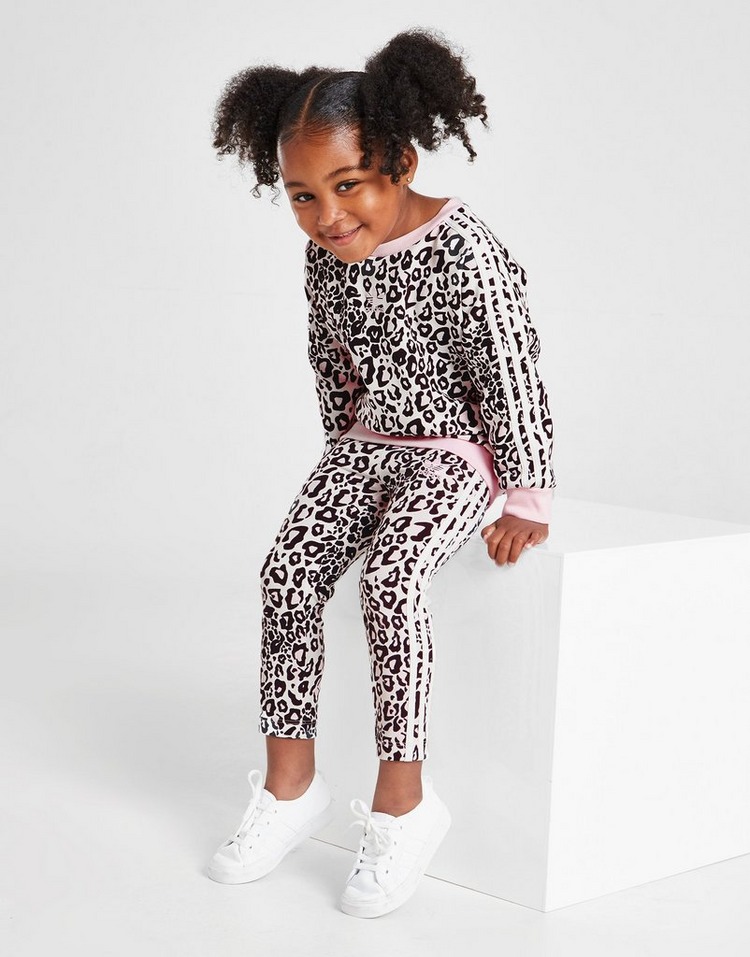 adidas Originals Leopard Felpa/Leggings Set Bambina