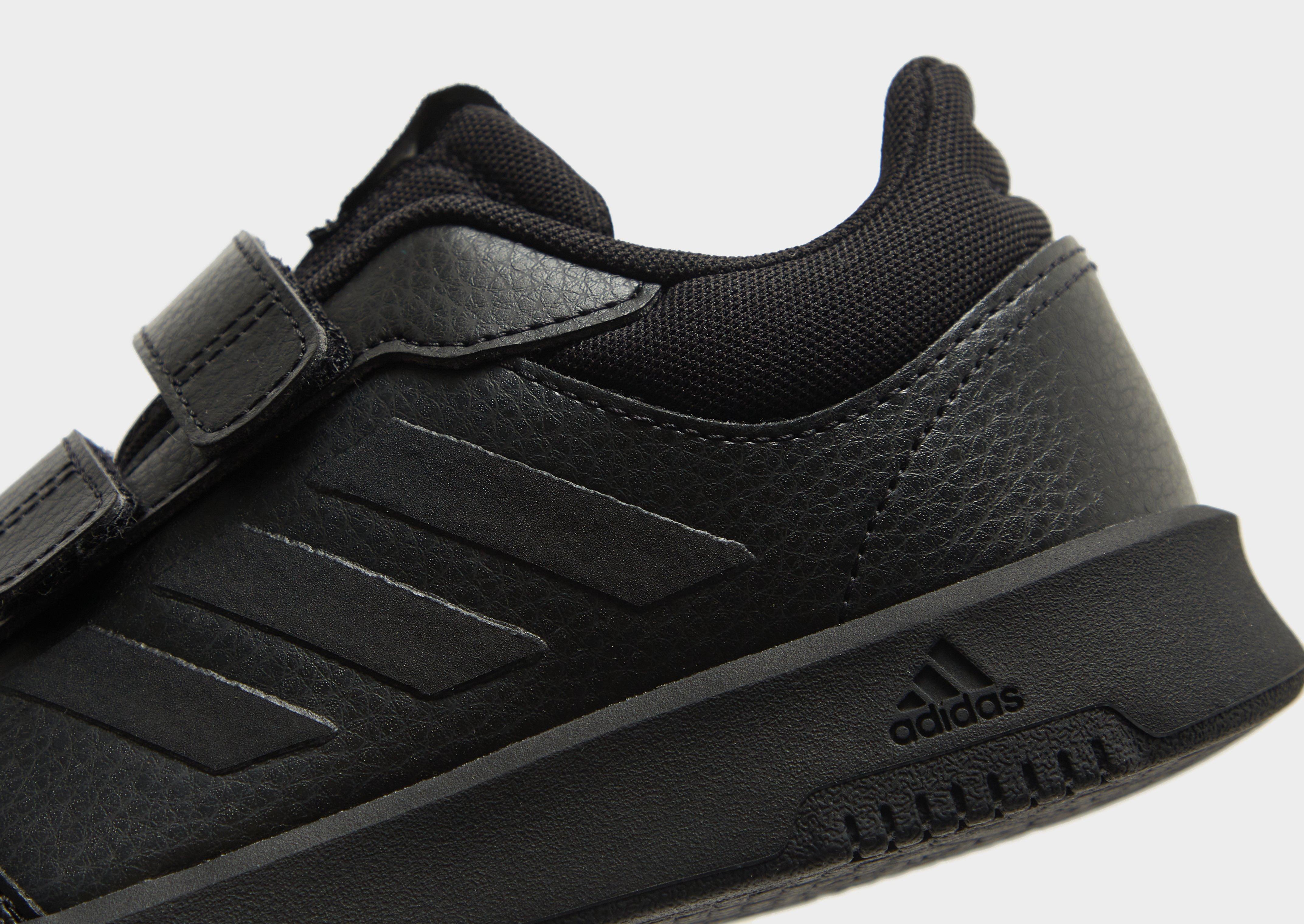 black tensaur velcro trainers junior