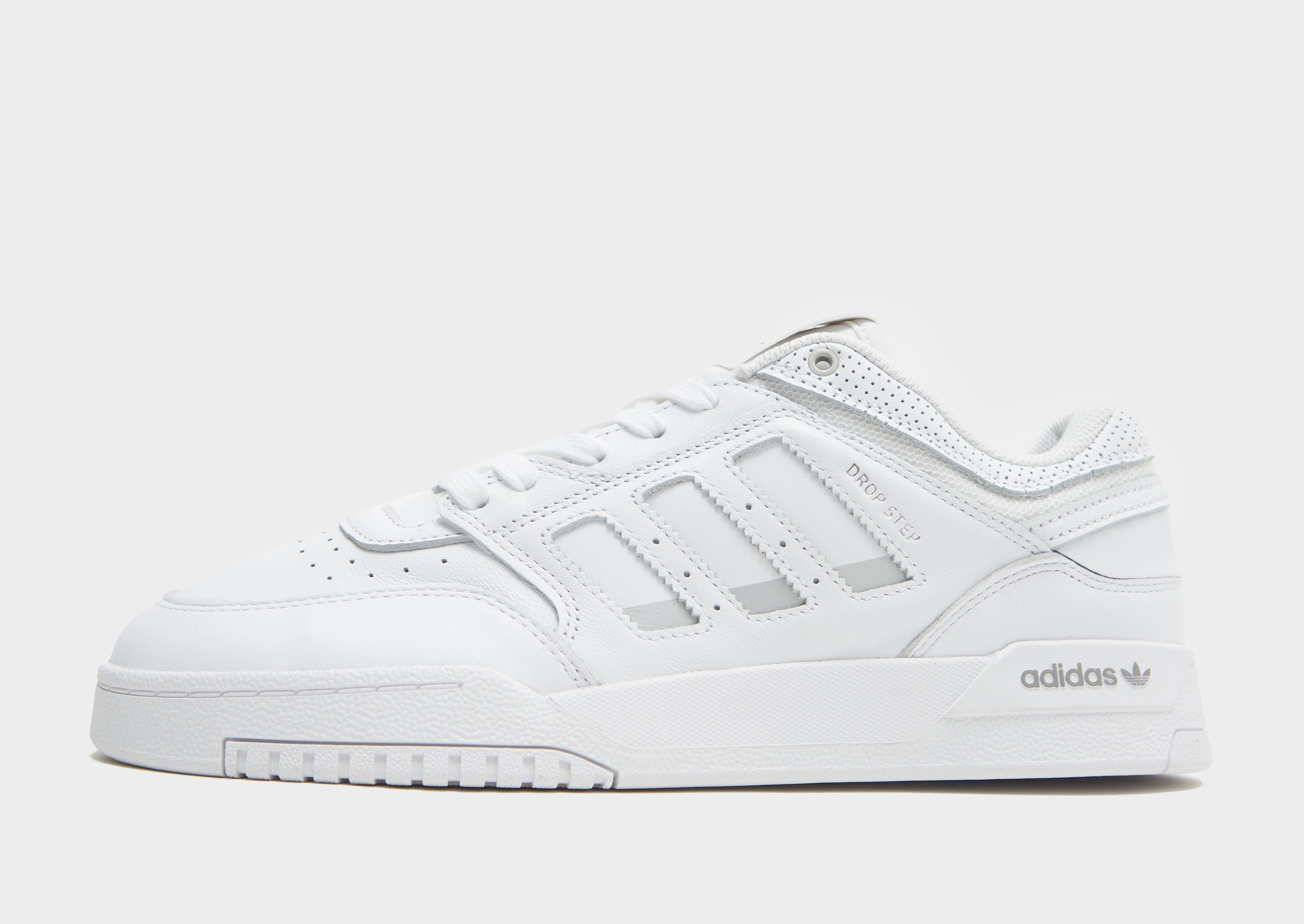 White adidas Originals Drop Step Low | JD Sports UK