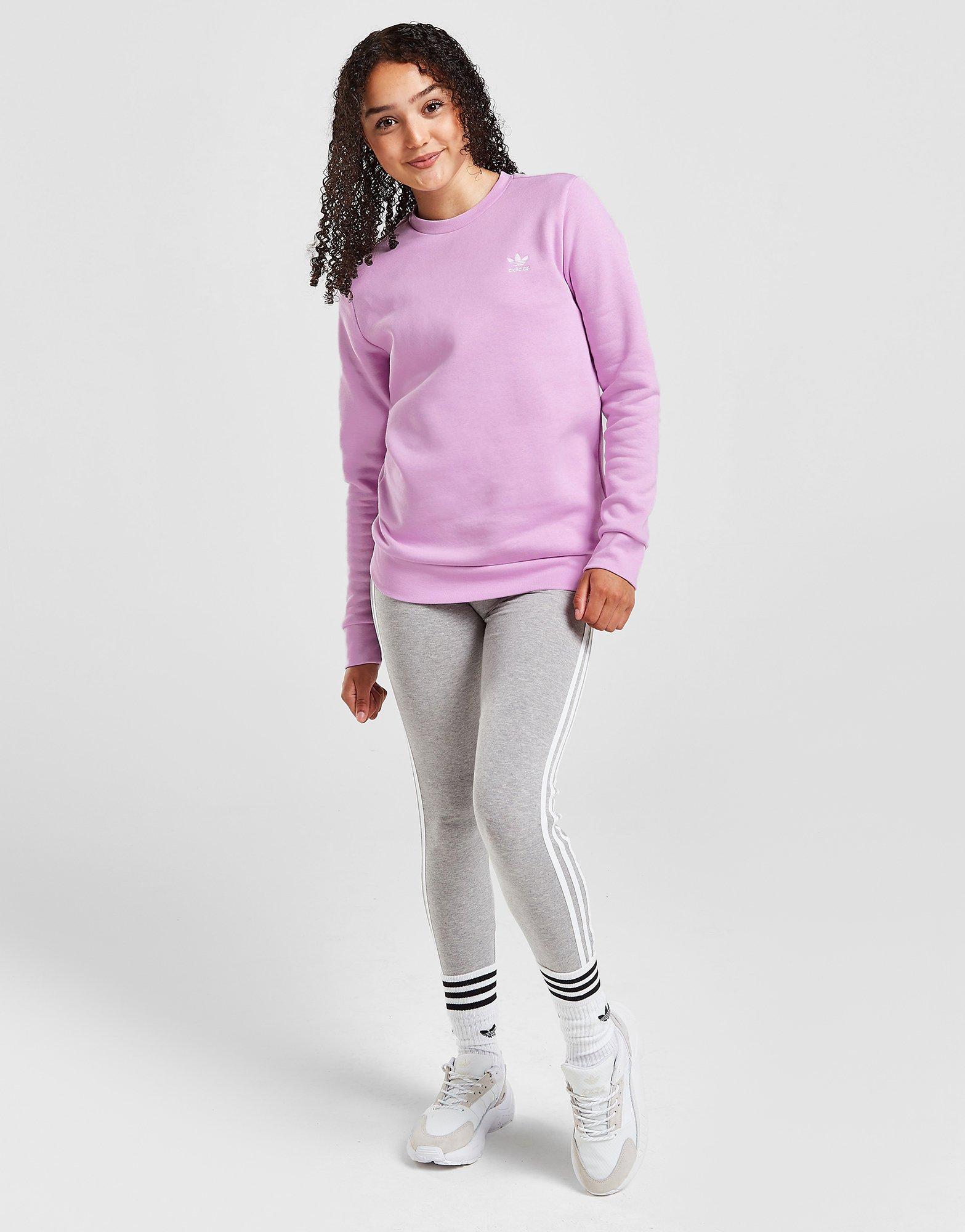 adidas Originals Girls' Adicolour Essential Crew Sweatshirt Junior