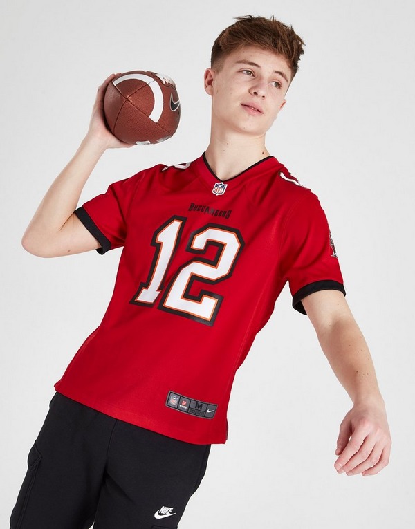 Red Nike NFL Tampa Bay Buccaneers Brady #12 Jersey Junior