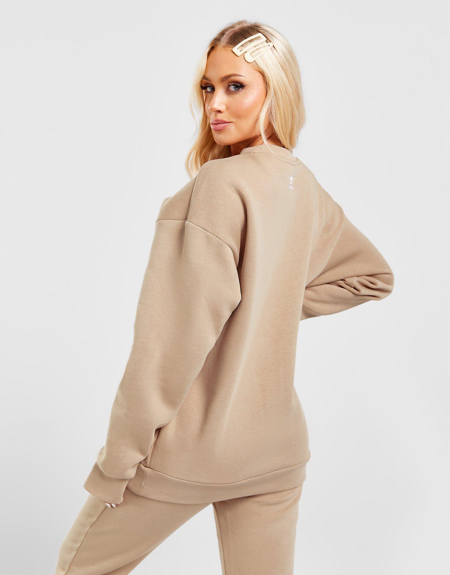 adidas Originals Embroidered Boyfriend Crew Sweatshirt
