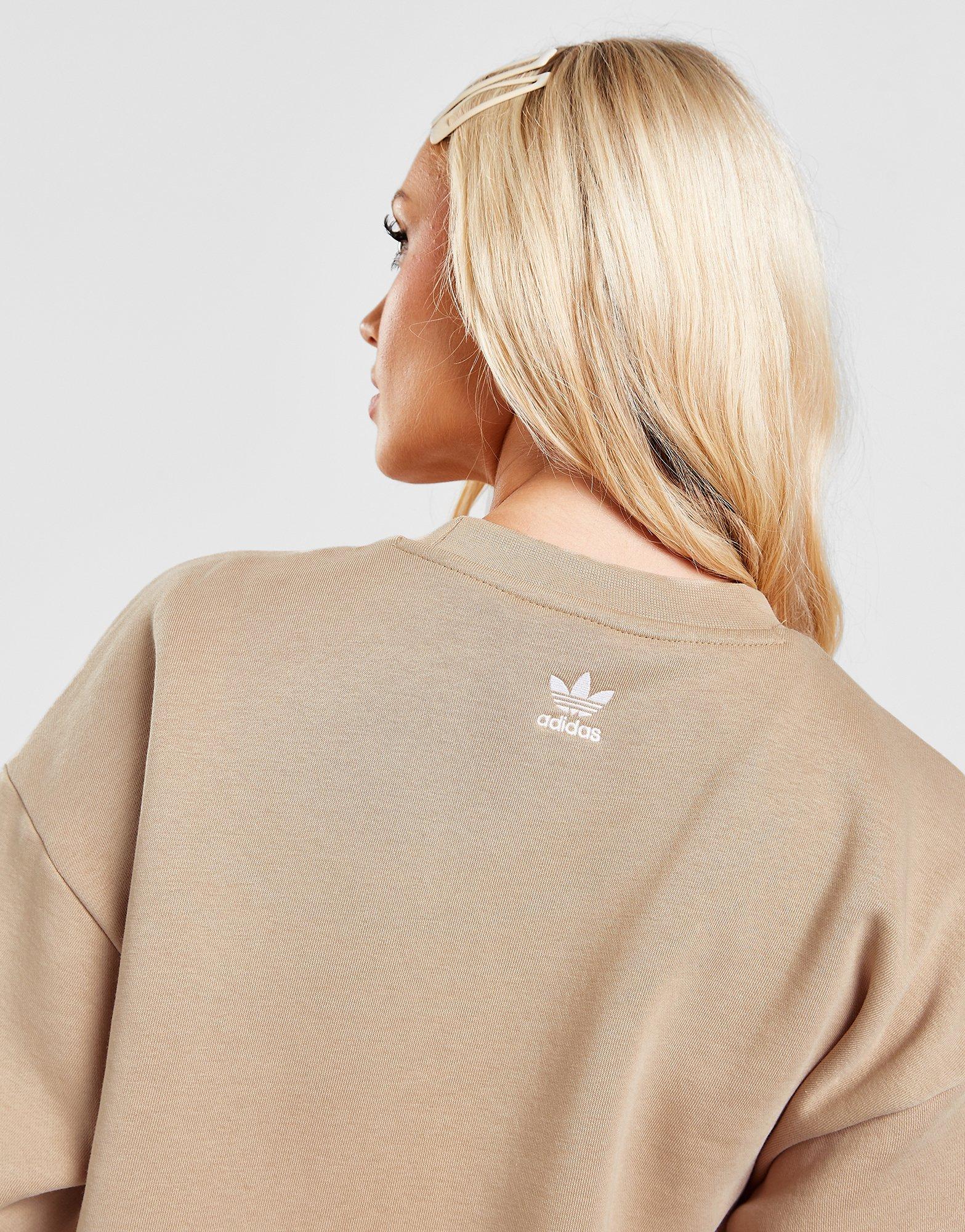 adidas Originals Embroidered Boyfriend Crew Sweatshirt