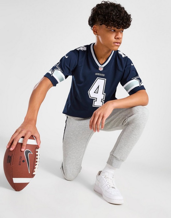Blue Nike NFL Dallas Cowboys Prescott #4 Jersey Junior