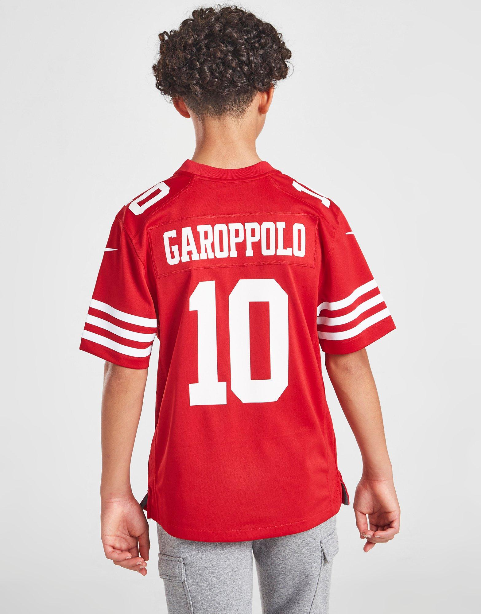 New 49ers Jersey Glitter Women's V-Neck Shirt, Garoppolo