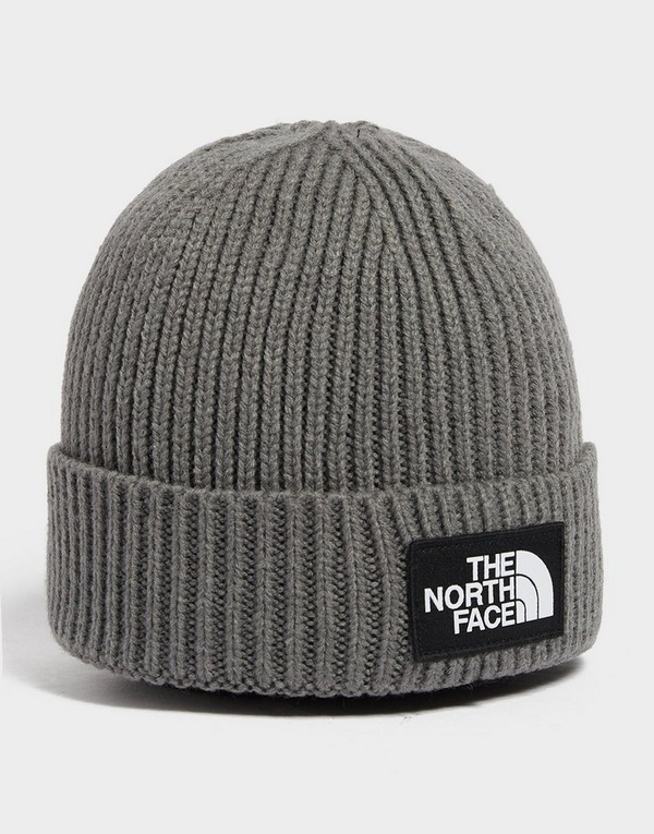 forhindre Vågn op ramme Grey The North Face Logo Box Cuffed Beanie | JD Sports Global