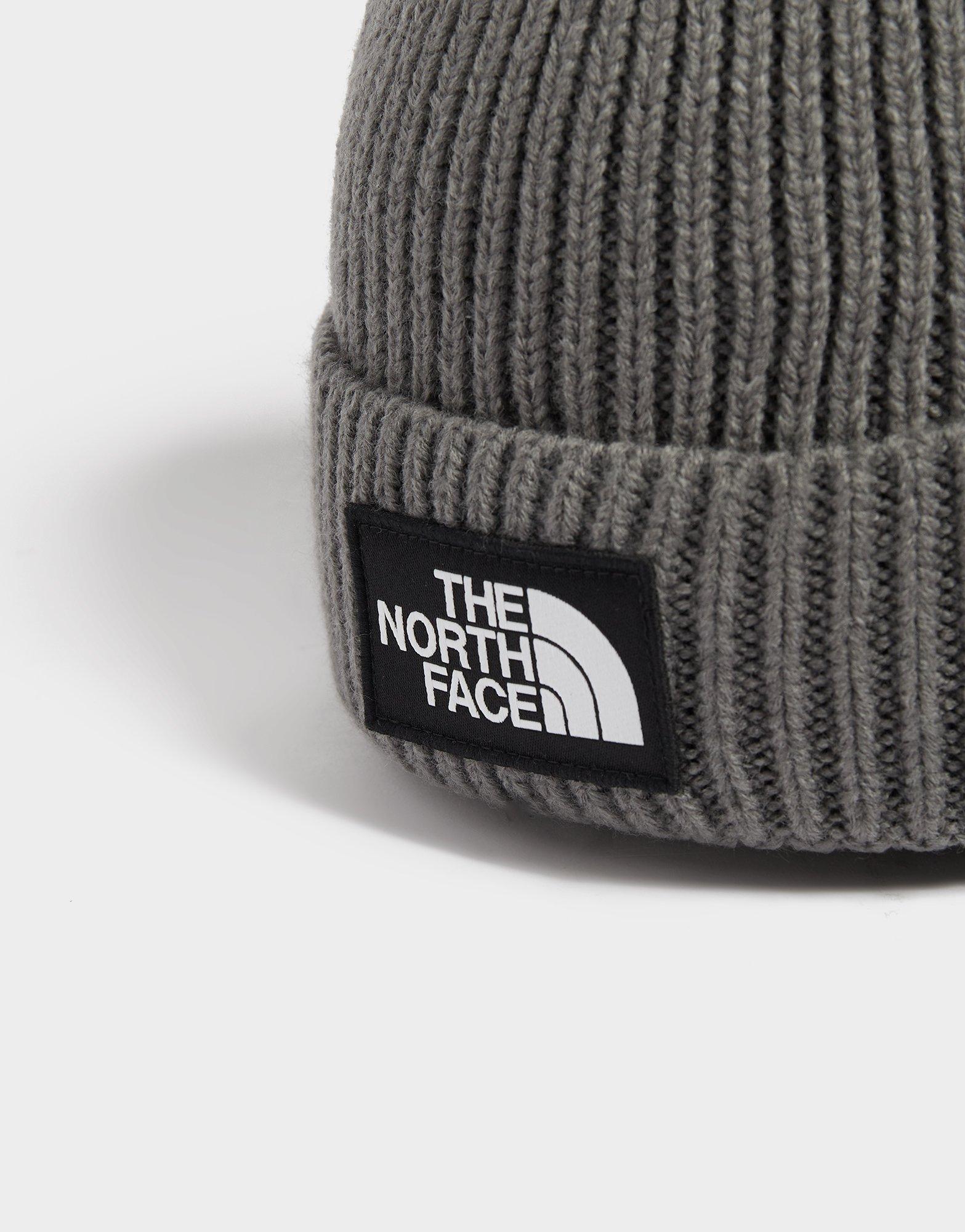 Black The North Face Logo Beanie Junior - JD Sports Global