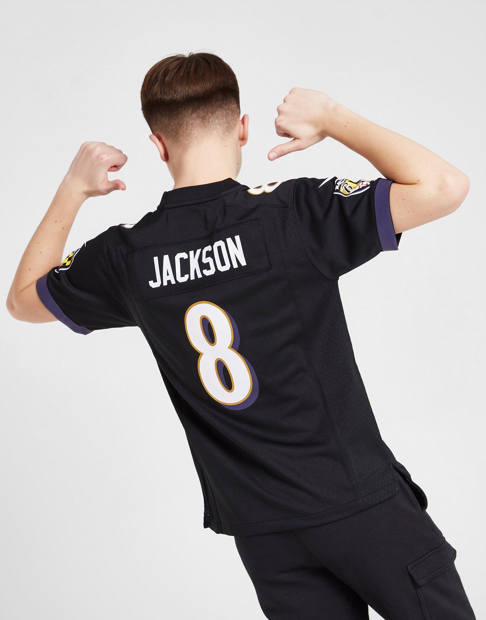Black Nike NFL Baltimore Ravens Jackson #8 Jersey Junior