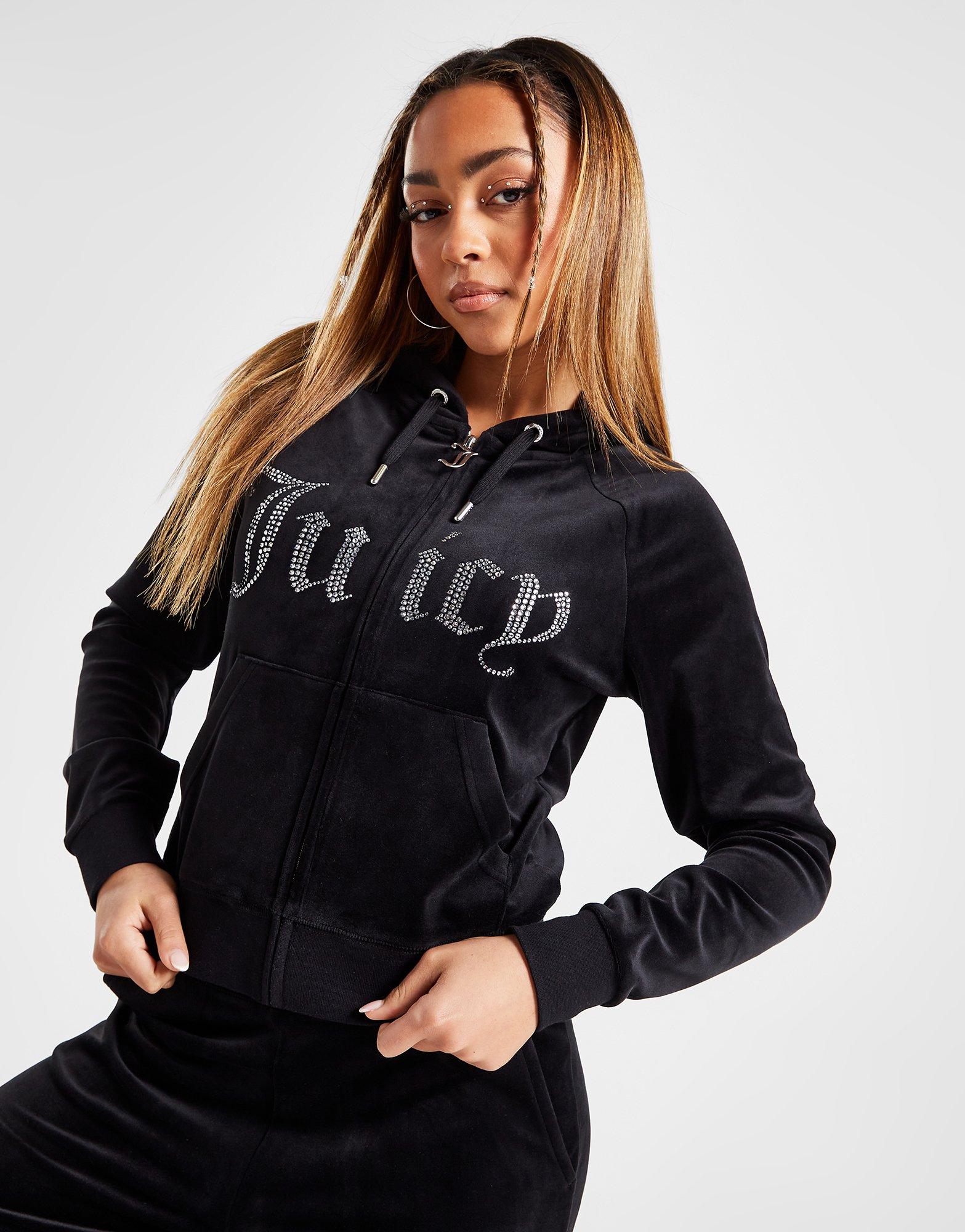 Juicy Couture Diamante Logo Full Zip Hoodie