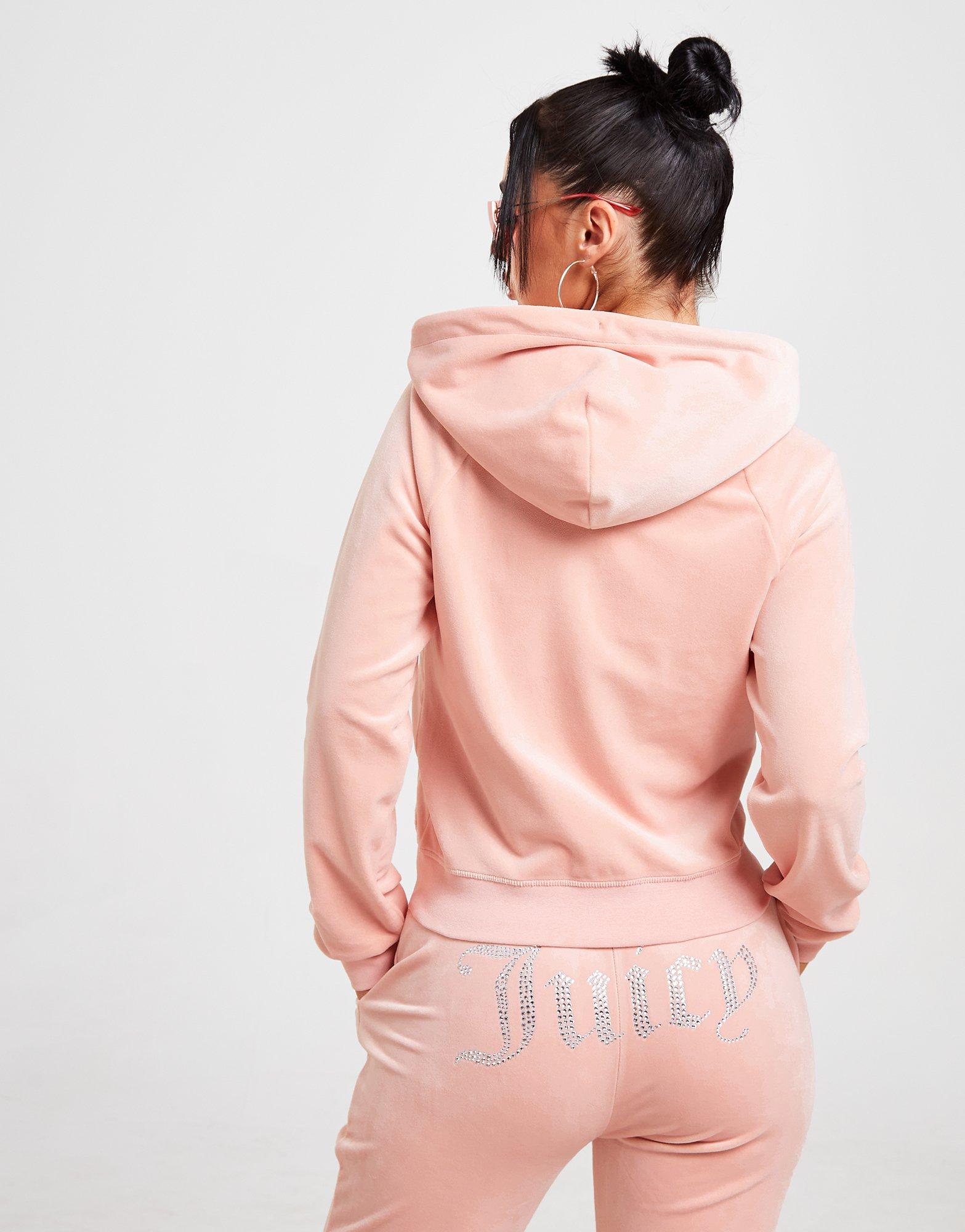 Juicy Couture Diamante Logo Full Zip Hoodie
