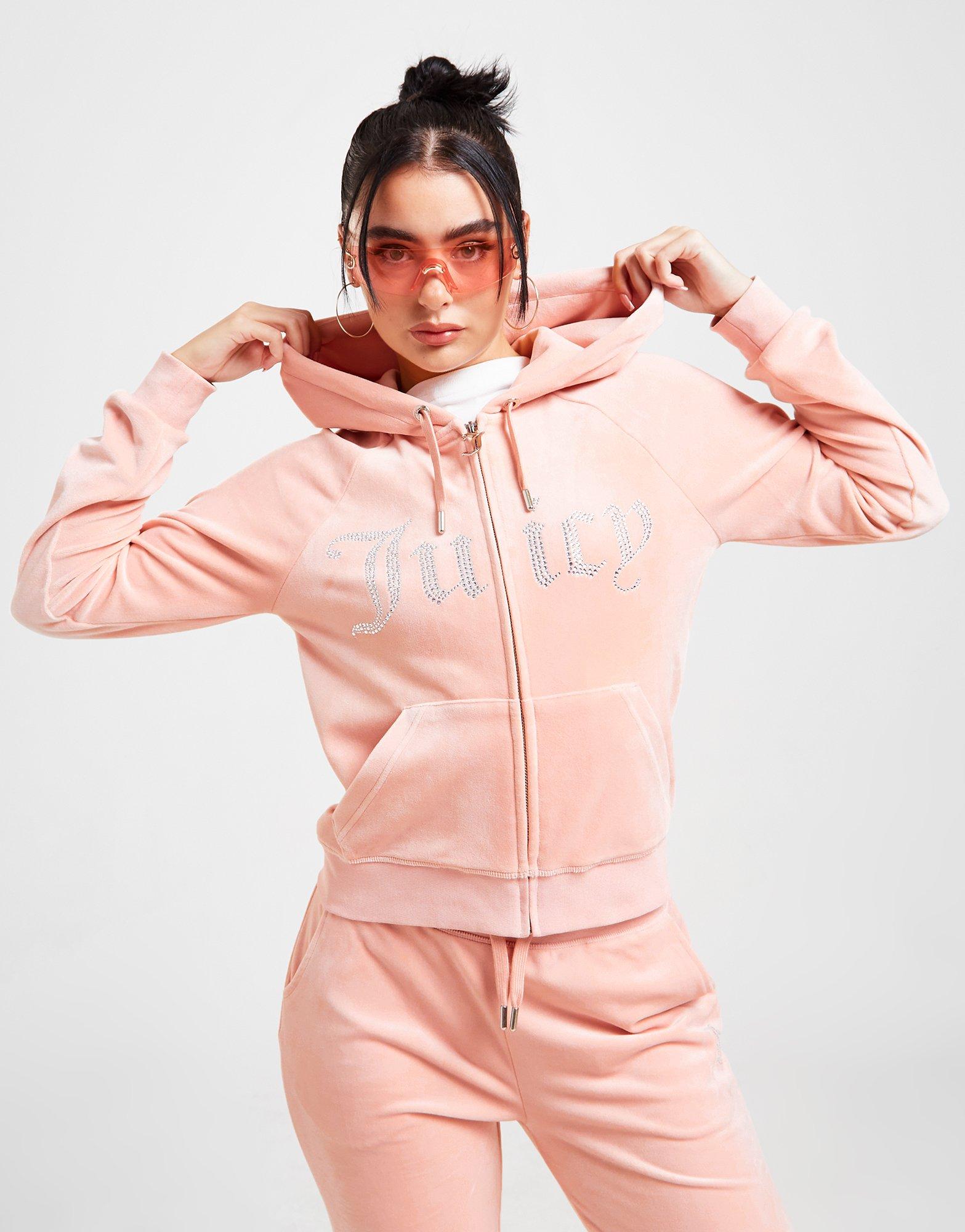 Juicy Couture Diamante Logo Full Zip Hoodie