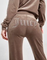 JUICY COUTURE Diamante Velour Track Pants