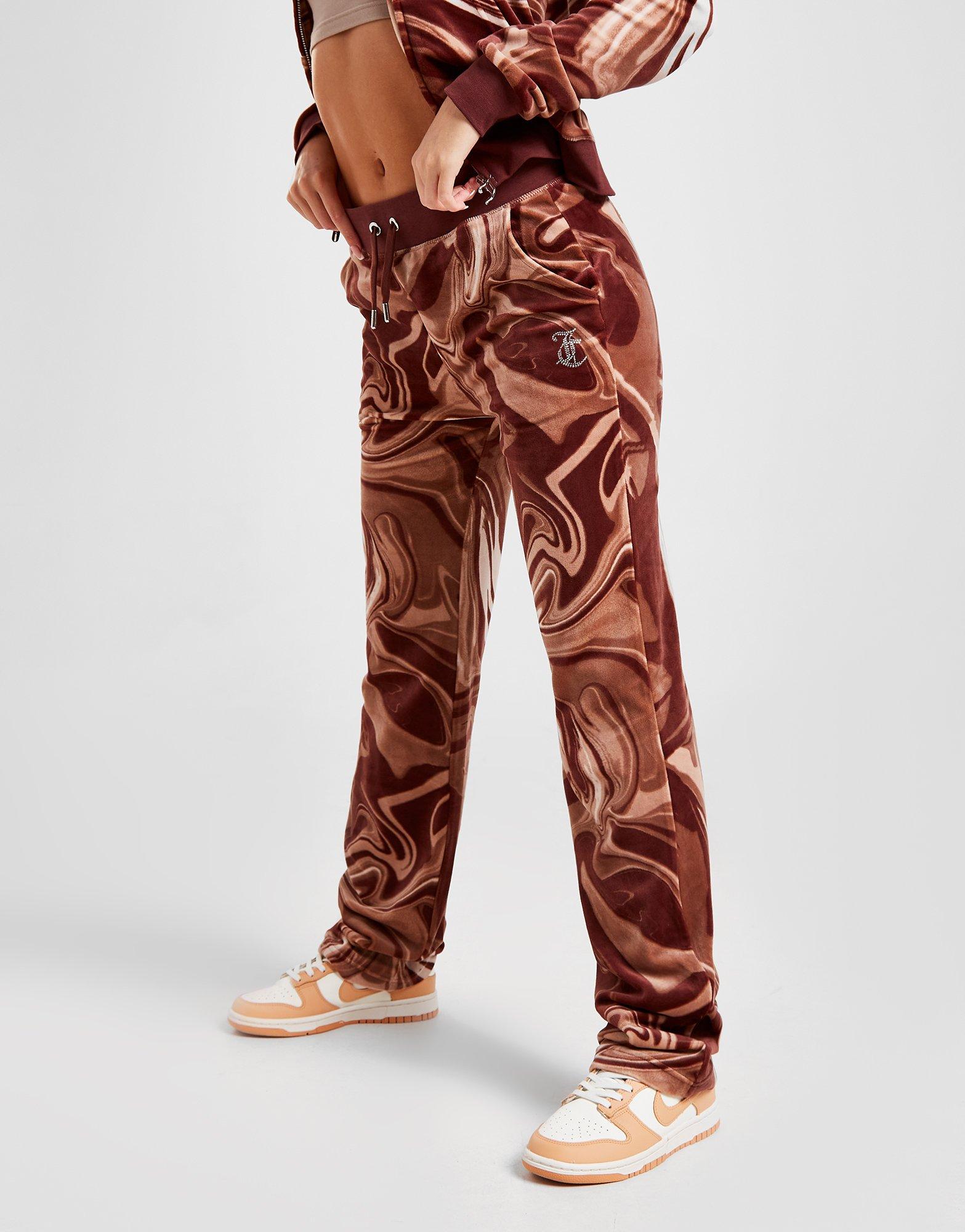 Juicy Couture Marble Velour Track Pants