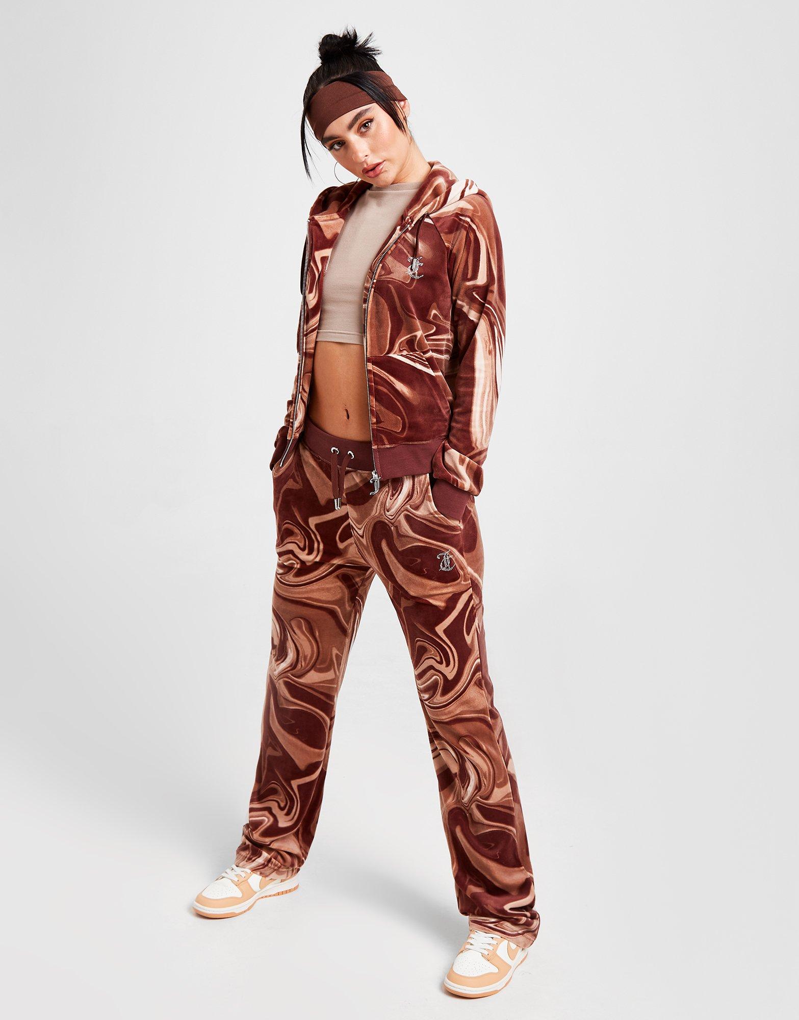 Juicy Couture Marble Velour Track Pants