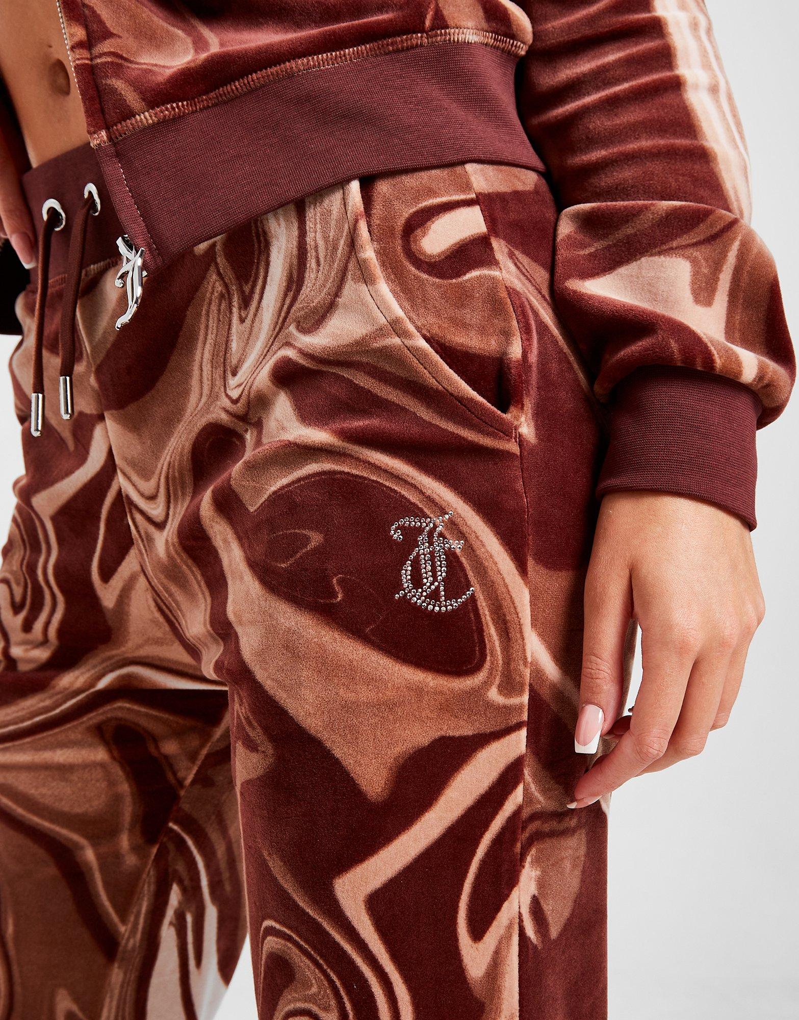 Juicy Couture Marble Velour Track Pants