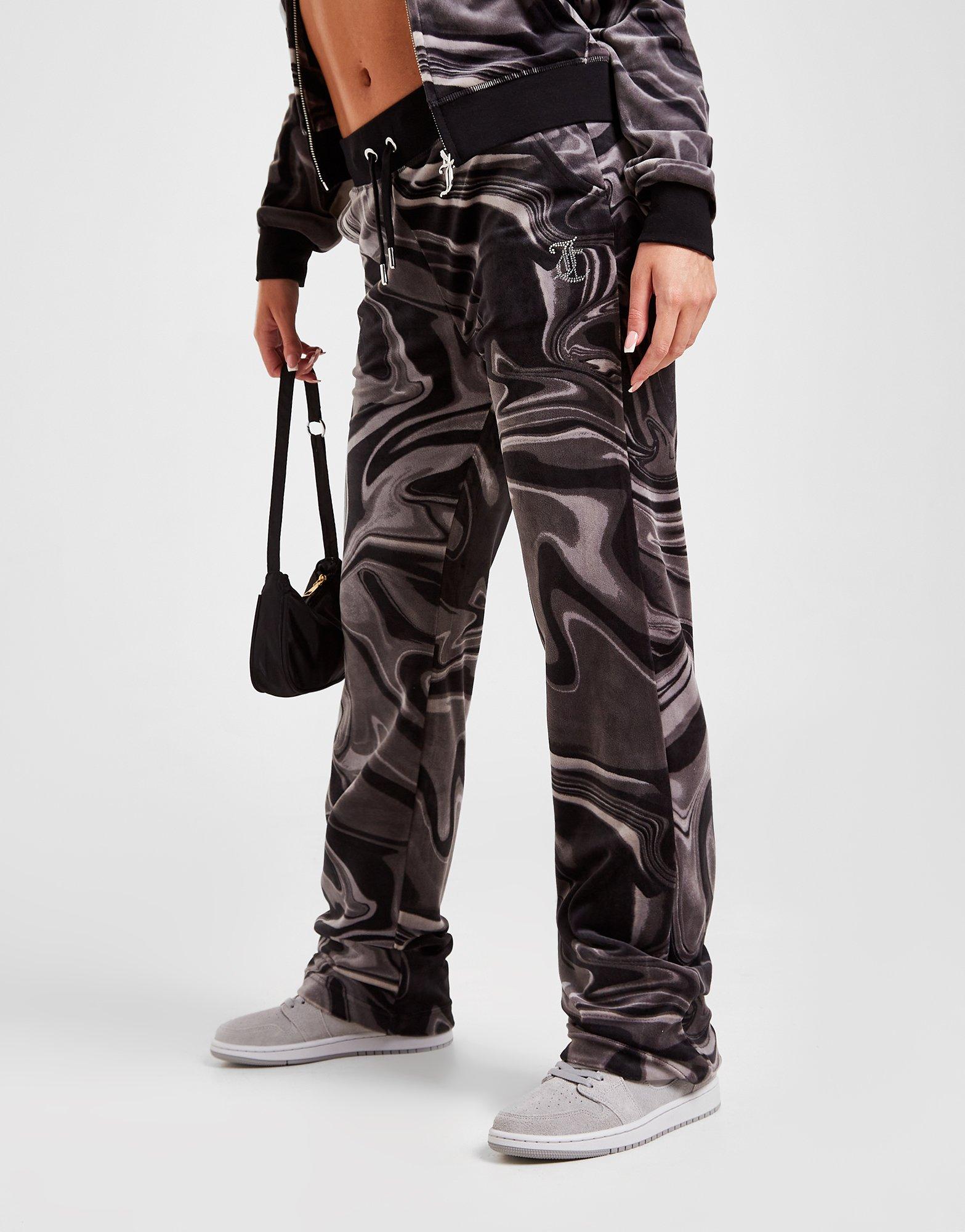 Juicy Couture Marble Velour Track Pants