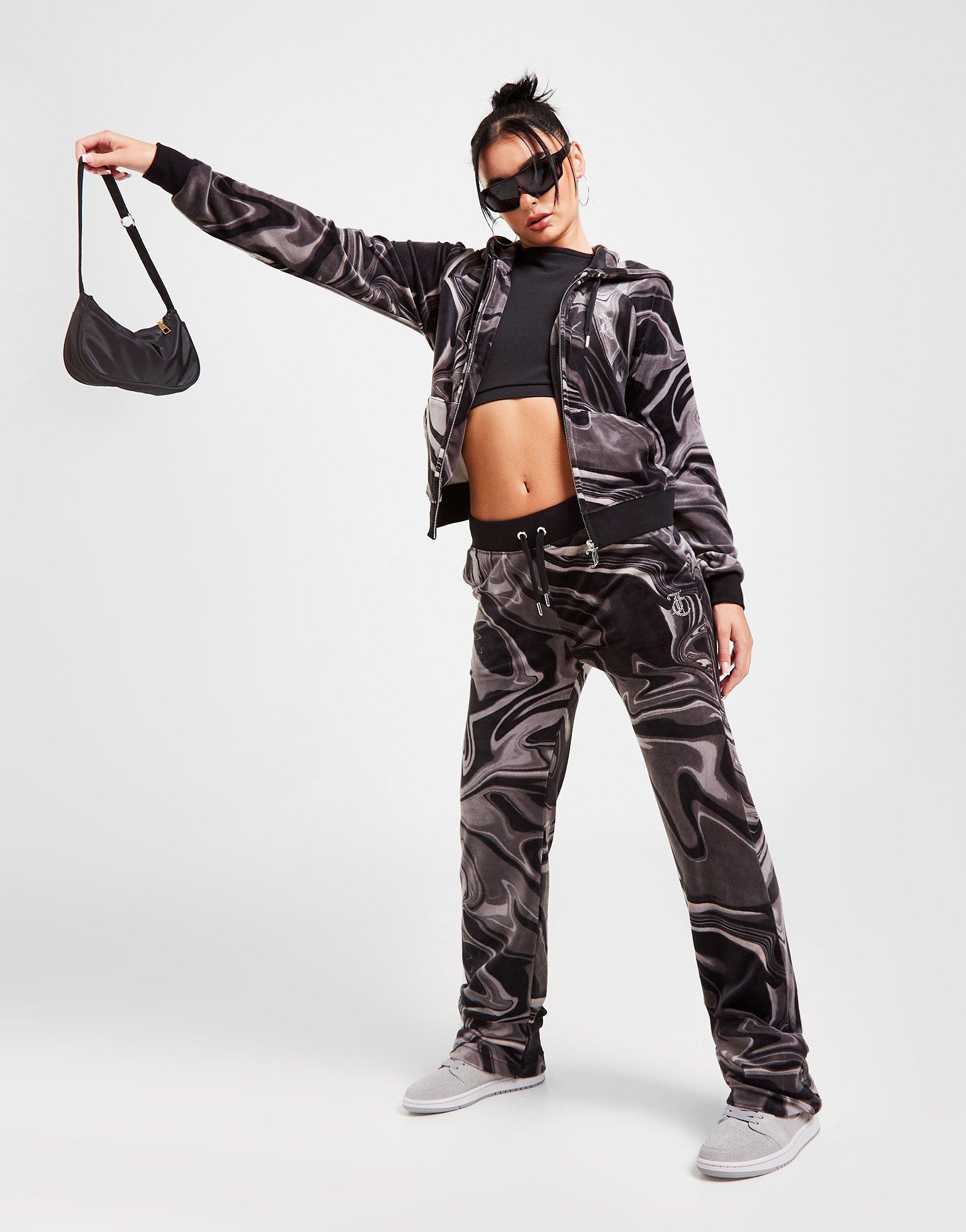 Juicy Couture Marble Velour Track Pants