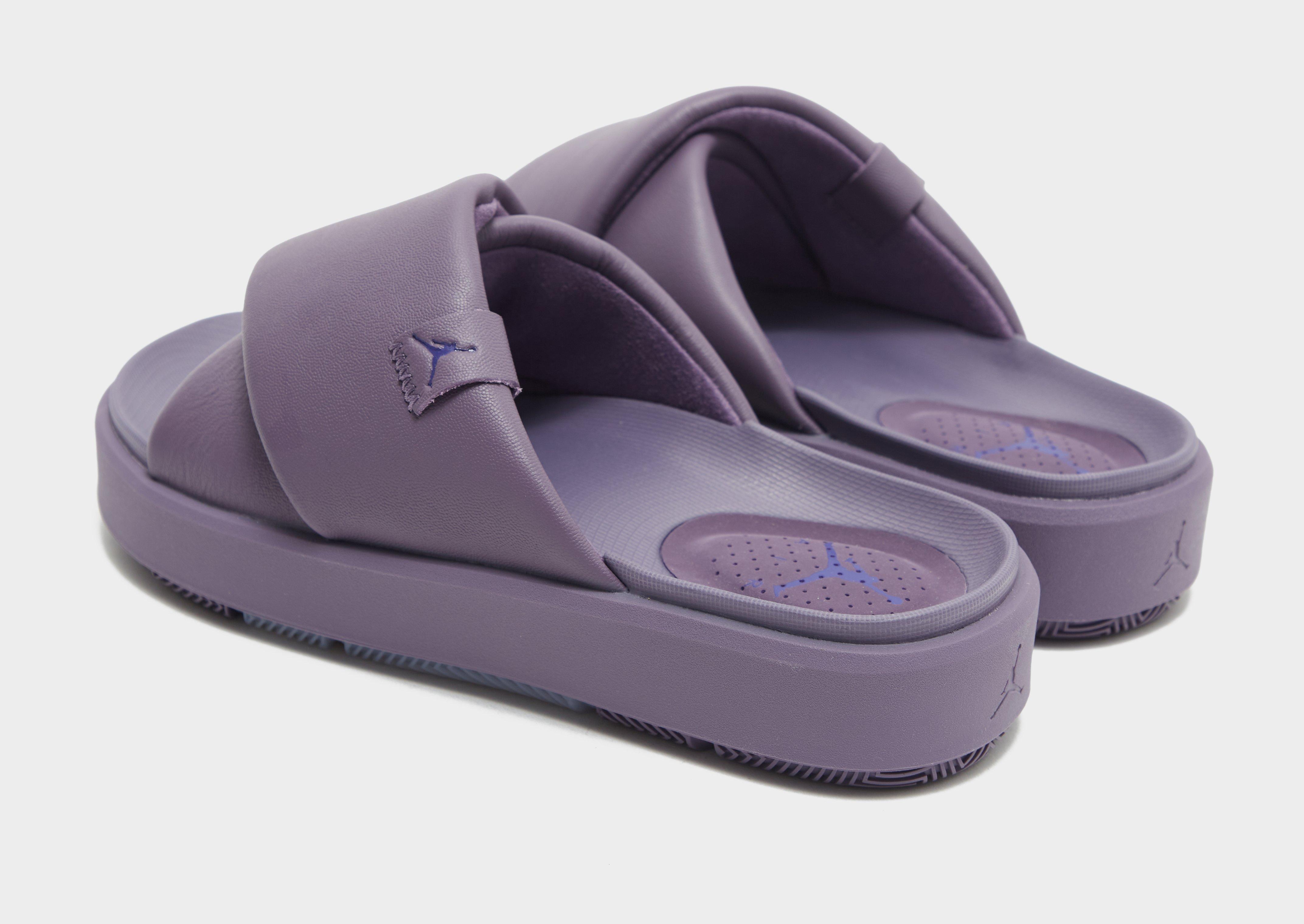 Purple cheap jordan slides