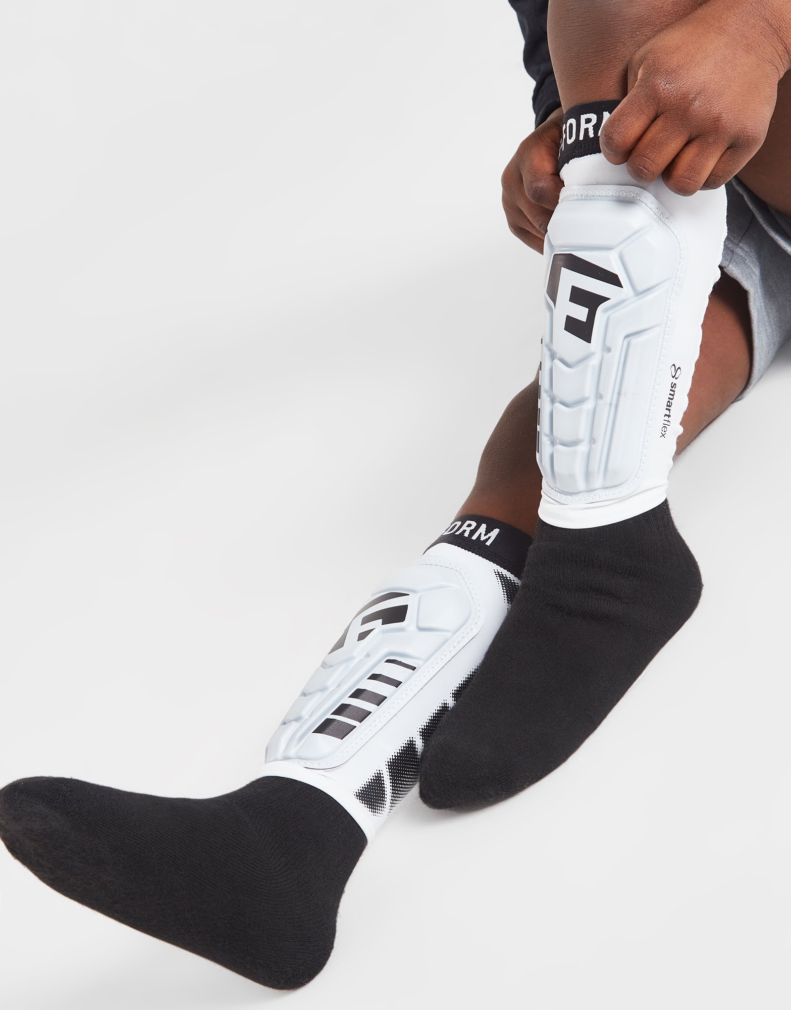 White GForm Vento Shin Guards Junior JD Sports UK