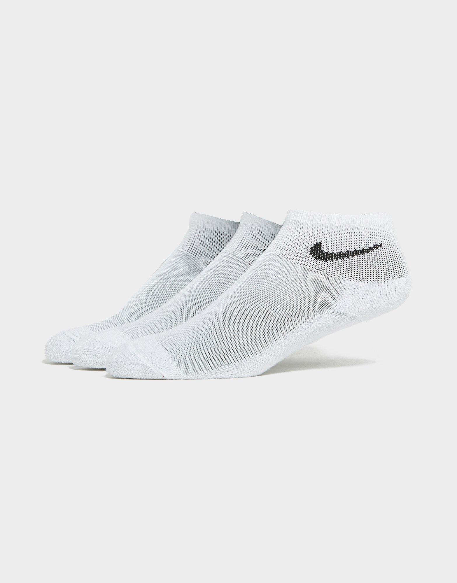 White Nike 3-Pack Ankle Socks Junior | JD Sports UK