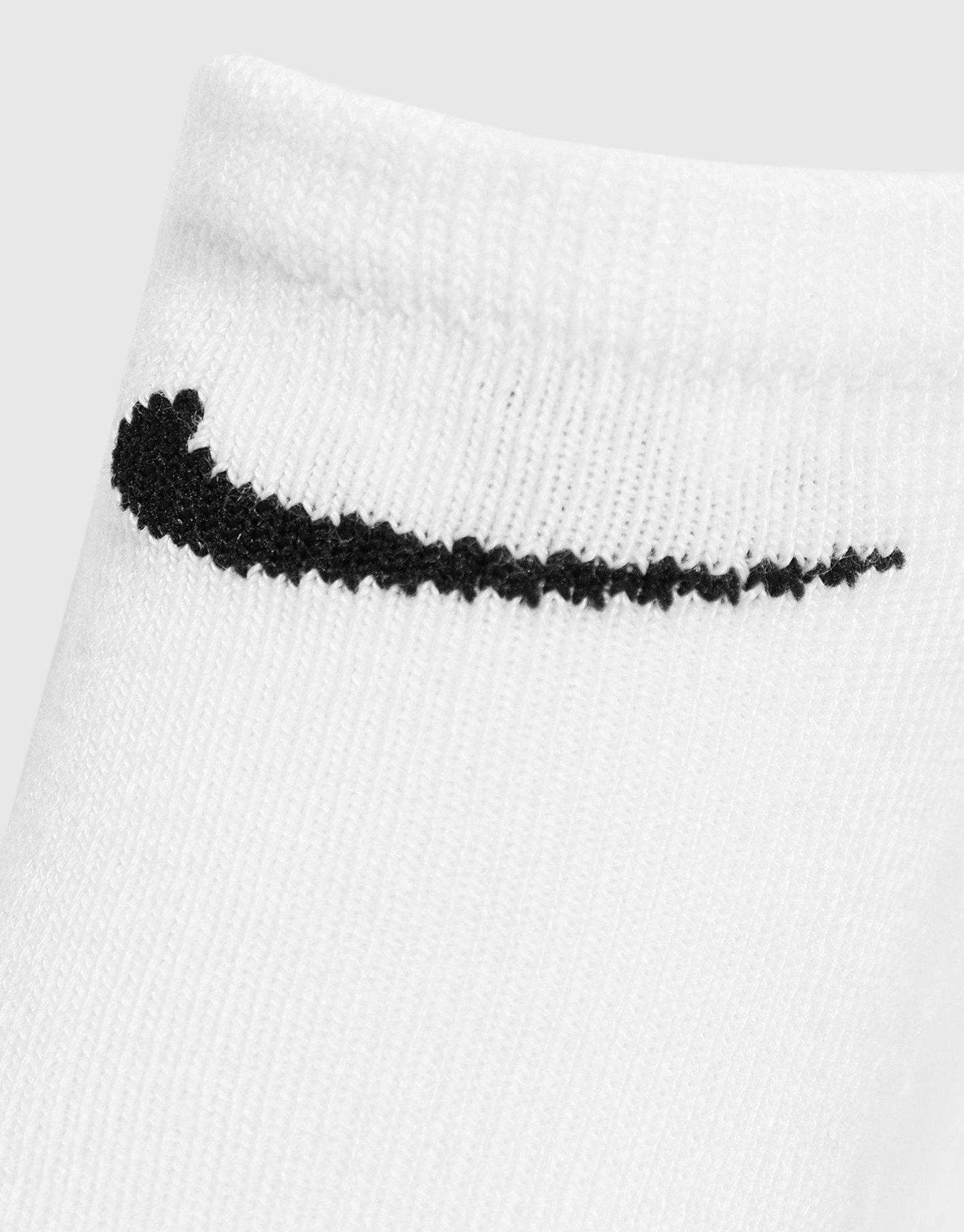 Nike 3 Pack Invisible Calze Junior in Nero