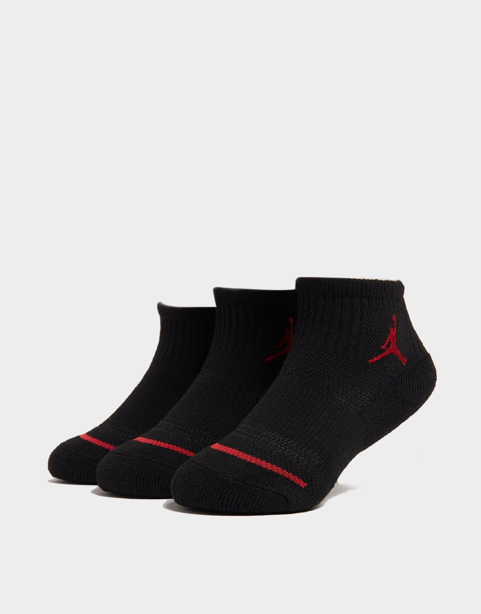 Black Jordan 3 Pack Ankle Socks Junior | JD Sports UK