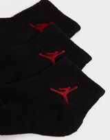 Jordan 3 Pack Ankle Socks Junior