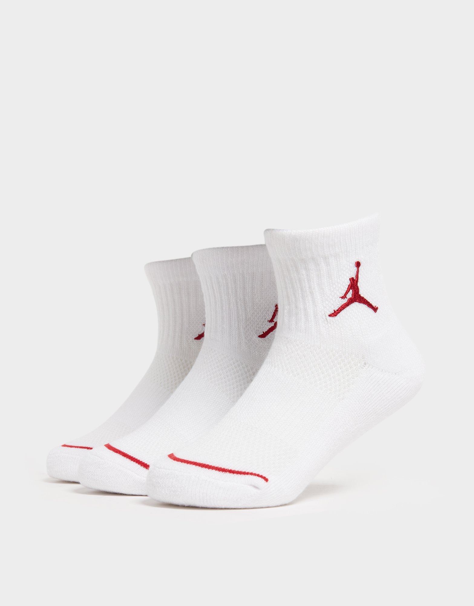 White Jordan 3 Pack Ankle Socks Junior | JD Sports UK