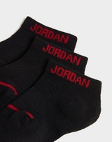 Jordan 3-Pack Ankelstrumpor Junior