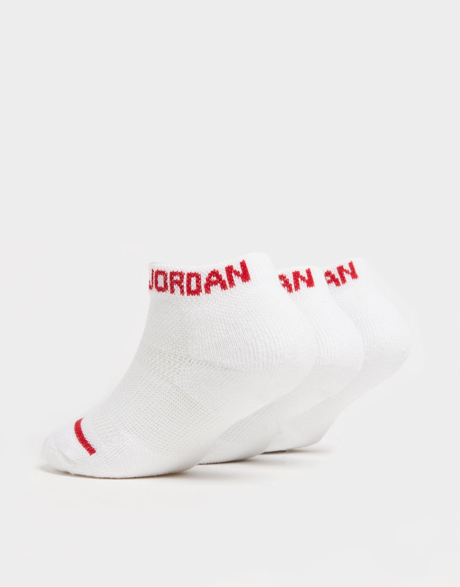 Jordan 3-Pack No Show Socks Junior