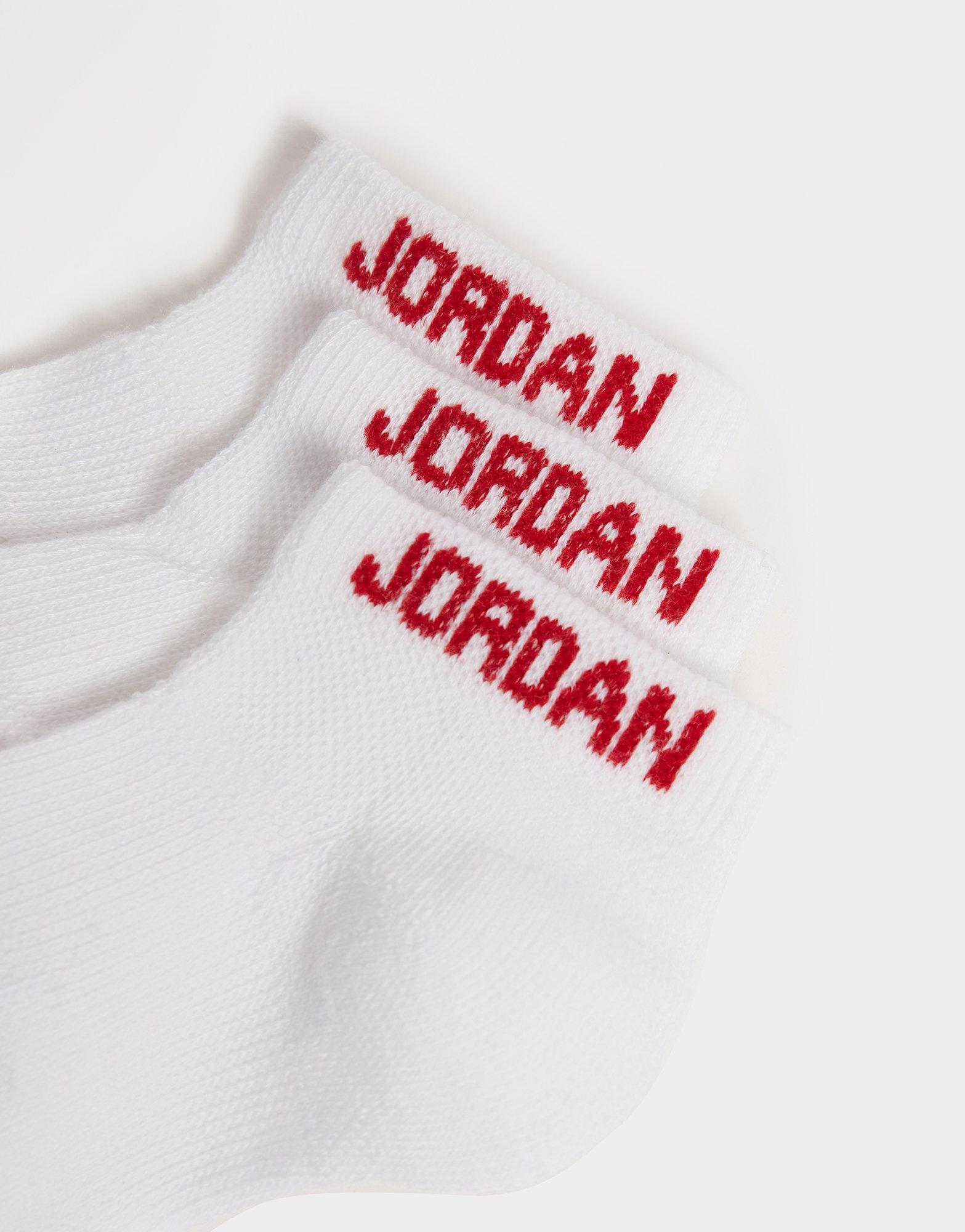 Jordan 3-Pack No Show Socks Junior