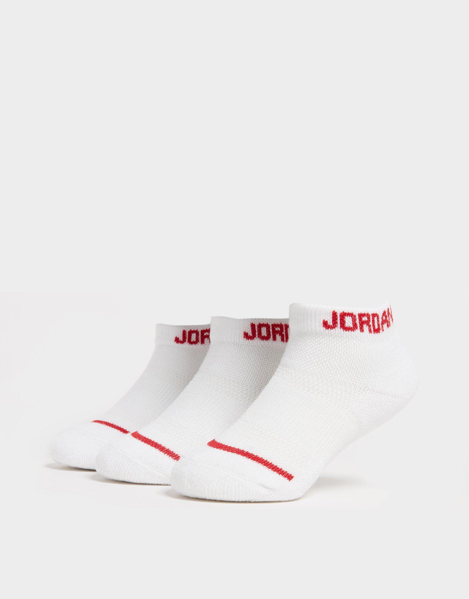 Jordan 3-Pack No Show Socks Junior