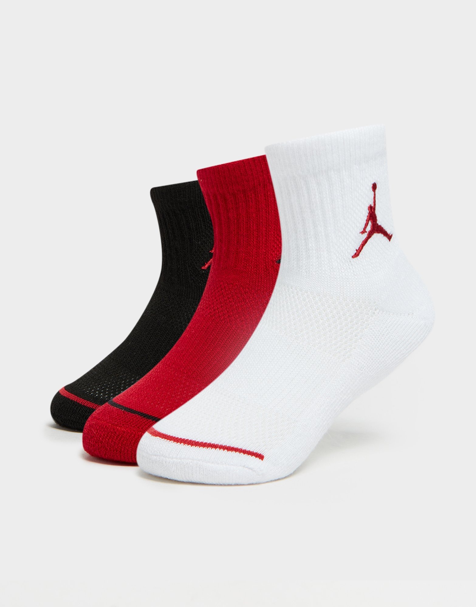 Calcetines jordan junior tobilleros blancos