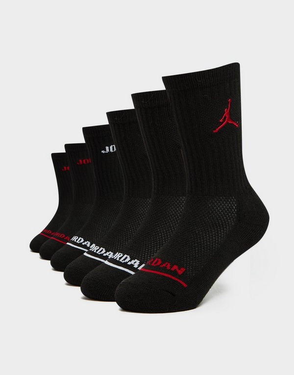 Tener cuidado decidir Sentido táctil Jordan pack de 6 calcetines júnior en Negro | JD Sports España
