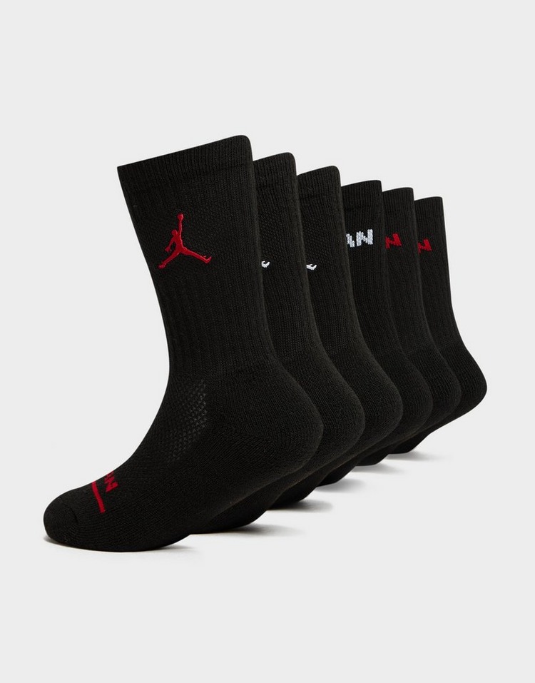 Black Jordan 6-Pack Crew Socks Junior | JD Sports UK
