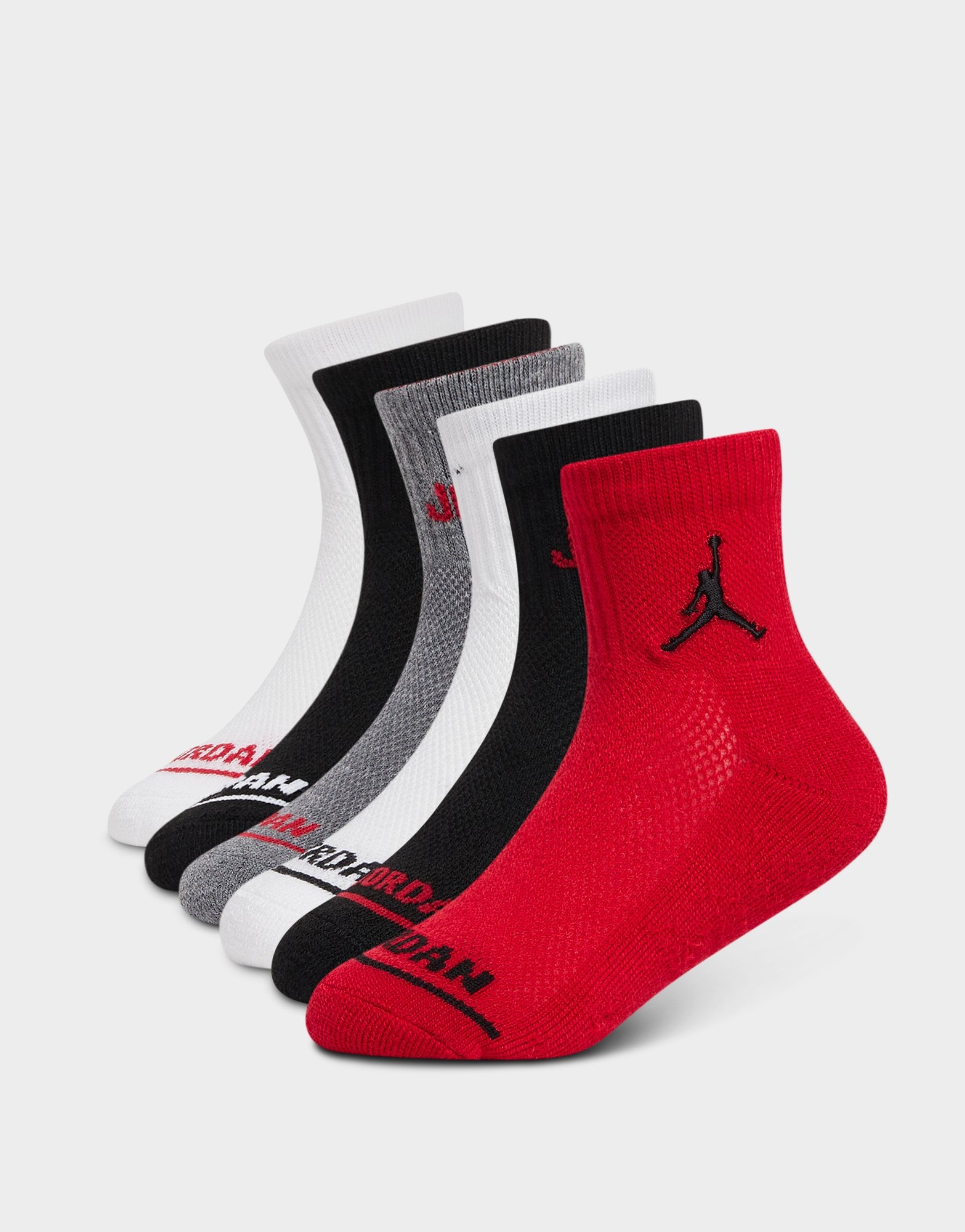 Multi Jordan 6-Pack Ankle Socks Junior | JD Sports UK